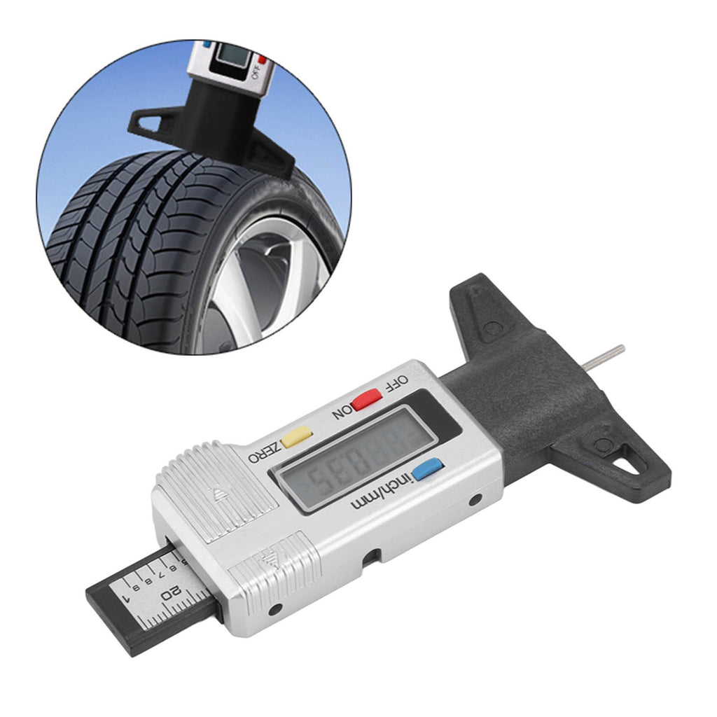 Tire Tread Depth Gauge Large Digital Display Accurate Tread Checker for Truck Car Motorcycle