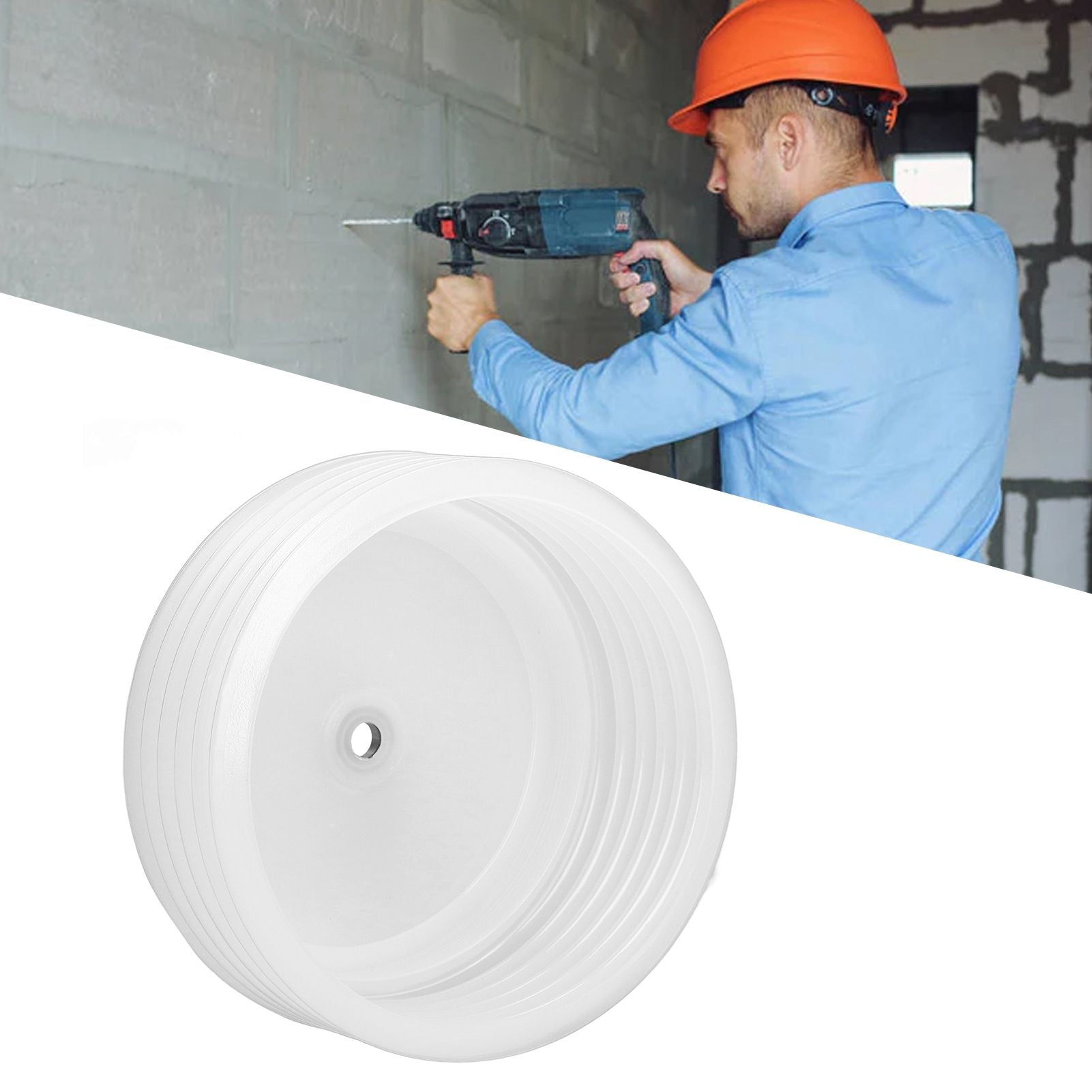Electric Hammer Dust Cover Hole Opener Dustproof Cover 125mm Inner Diameter Downlight Gypsum Ceiling Drill Hole Reaming Dust Stopper