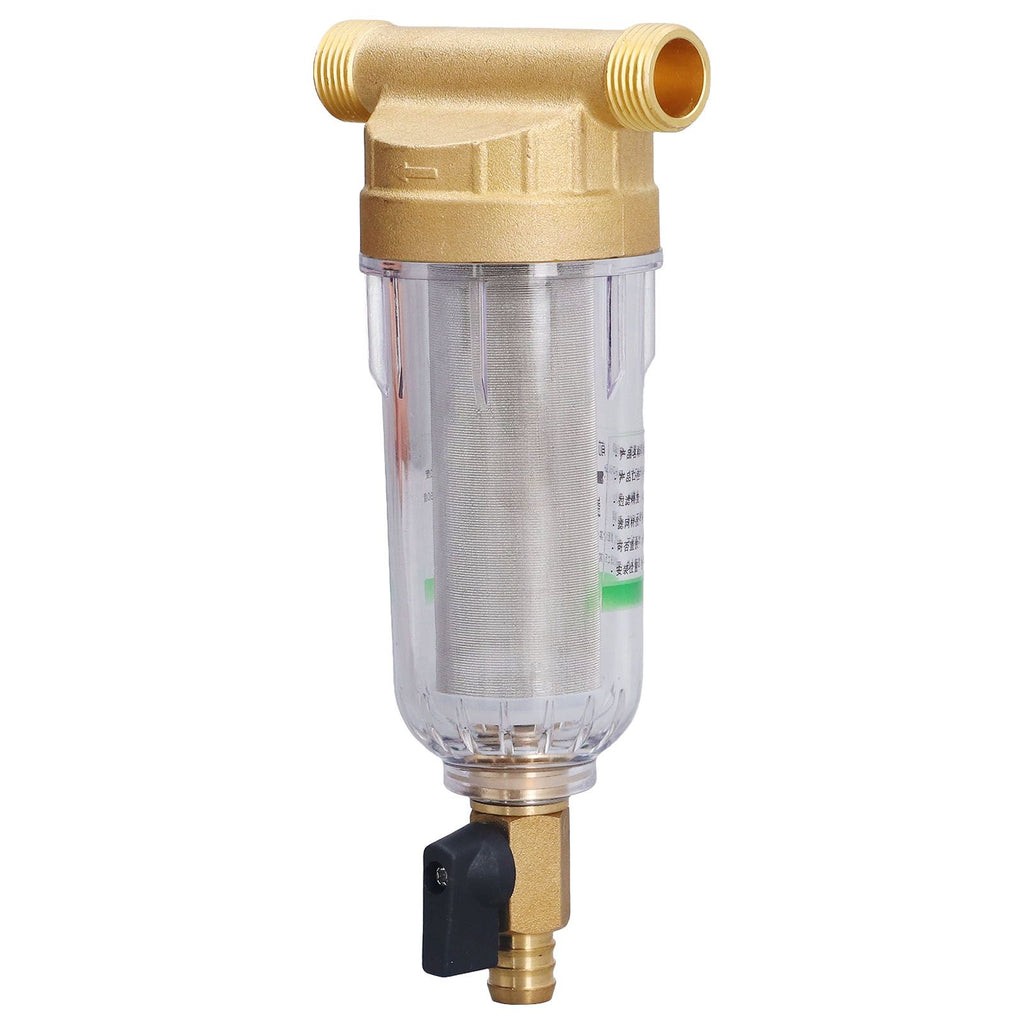Water System Prefilter G1/2 Male Thread Detachable High Density Sediment Pipe Filter for Automatic Water Supply System