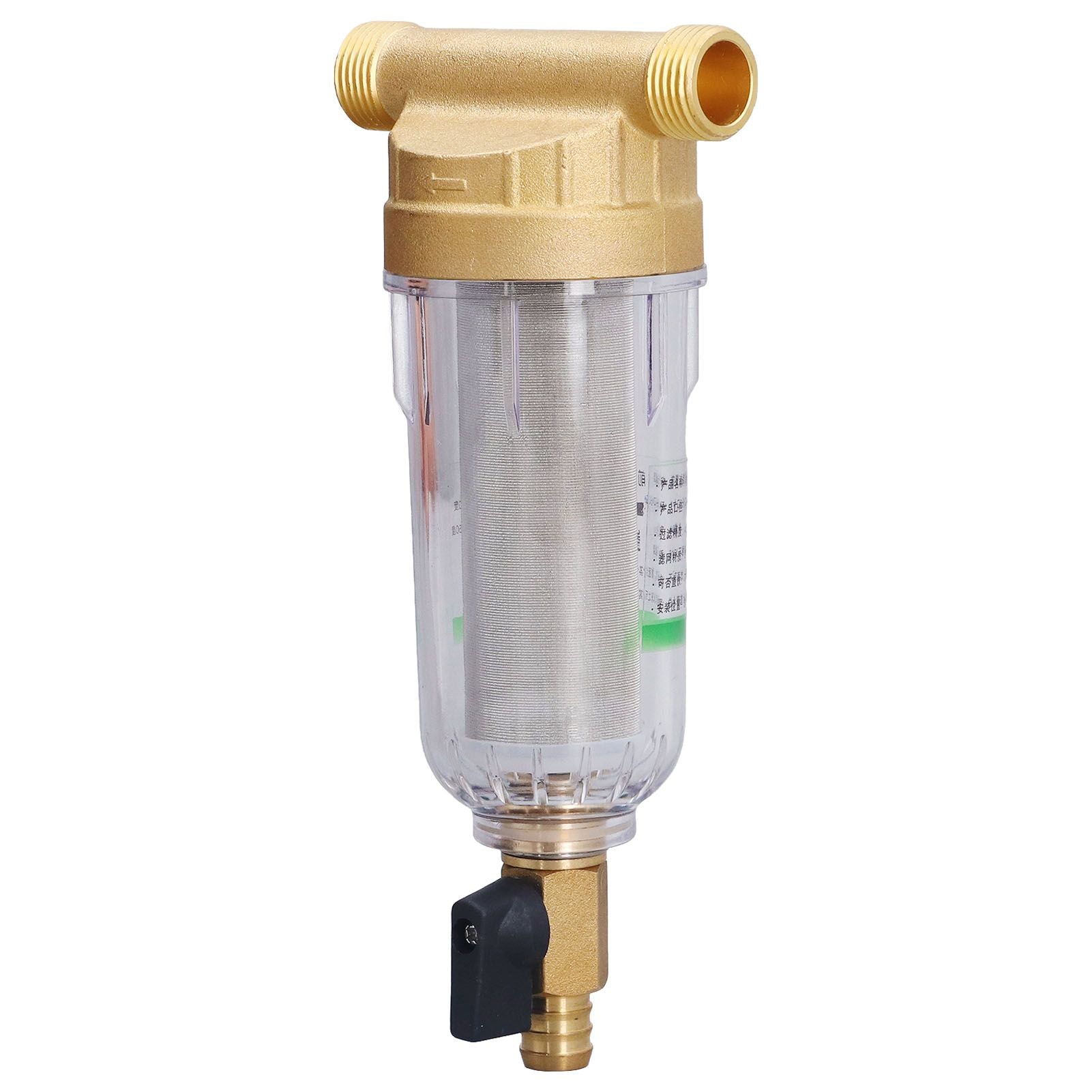 Water System Prefilter G1/2 Male Thread Detachable High Density Sediment Pipe Filter for Automatic Water Supply System