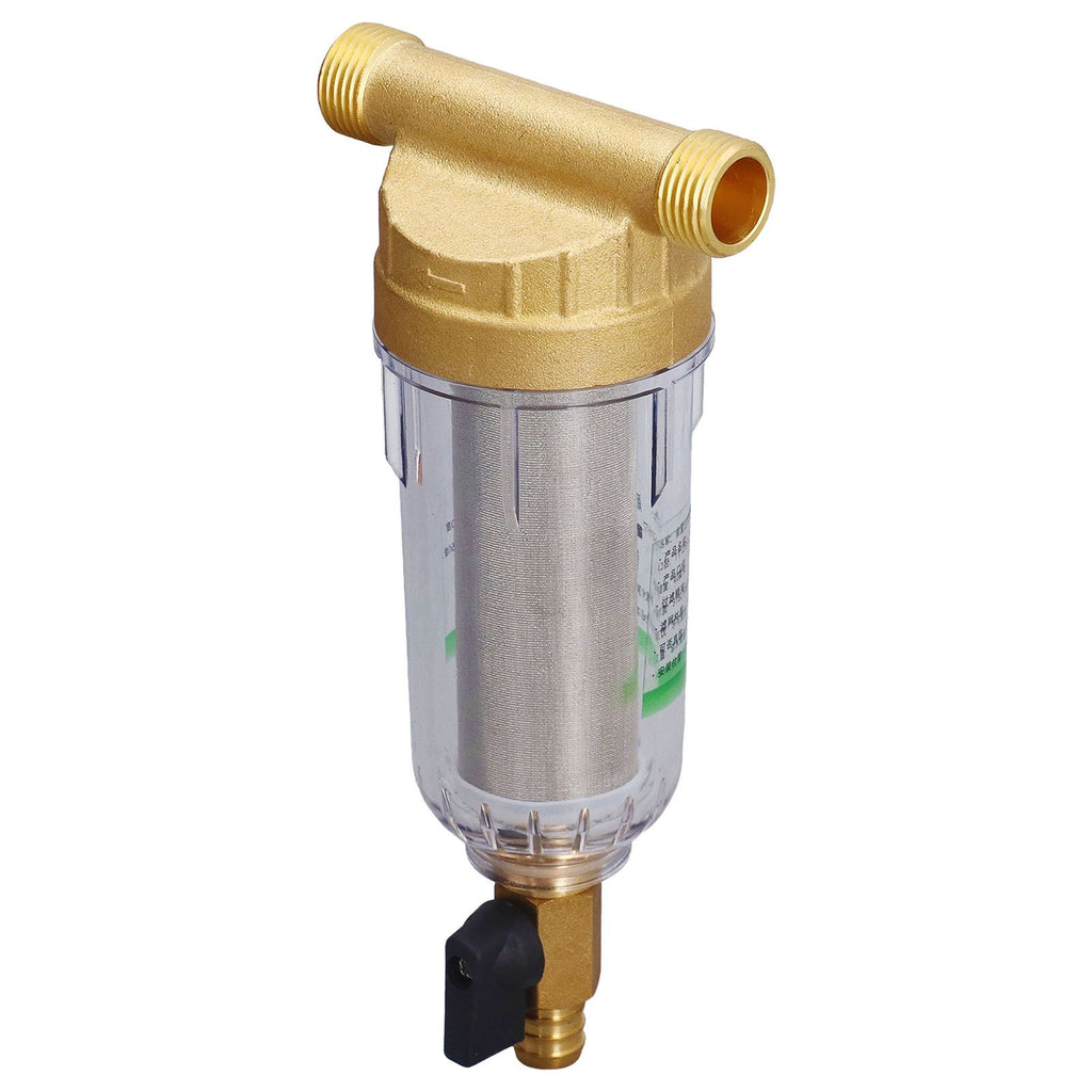 Water System Prefilter G1/2 Male Thread Detachable High Density Sediment Pipe Filter for Automatic Water Supply System