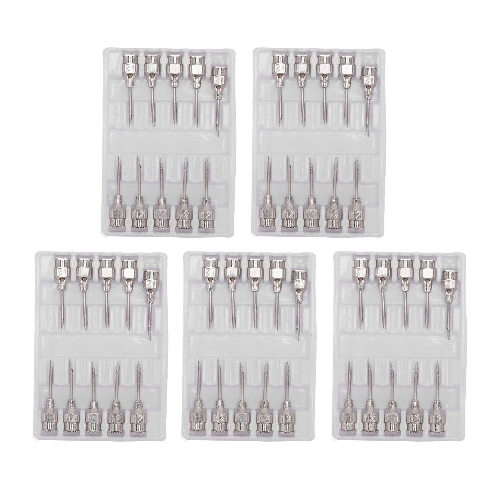 Poultry Injection Needles Stainless Steel Bovine Pig Injection Needle Cow Pig Injection Needle Accessories 12x15mm / 0.5x0.6in