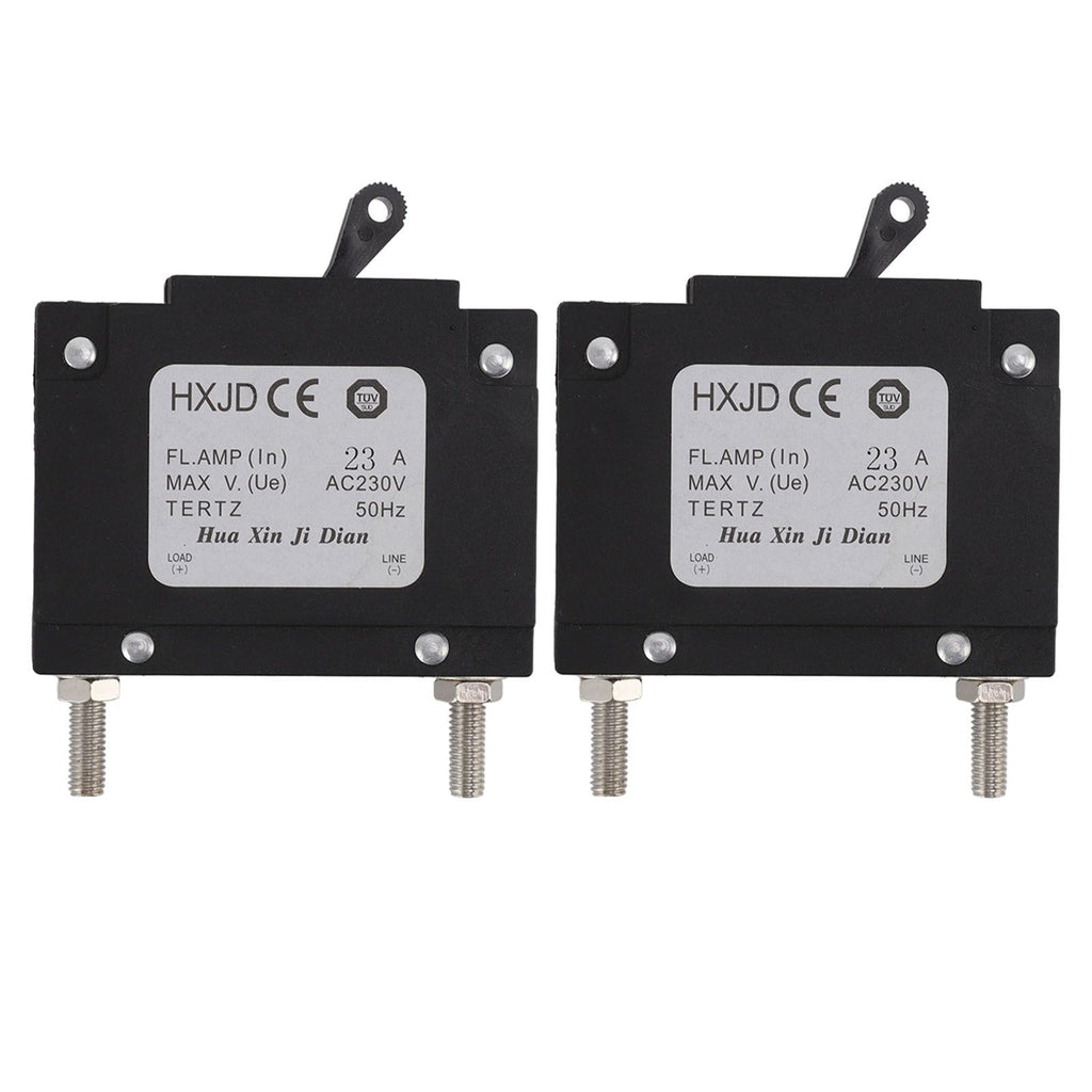 2pcs 23A Circuit Breaker Safety Professional Petrol Generators Circuit Breaker with Switch for Petrol Generators 230V