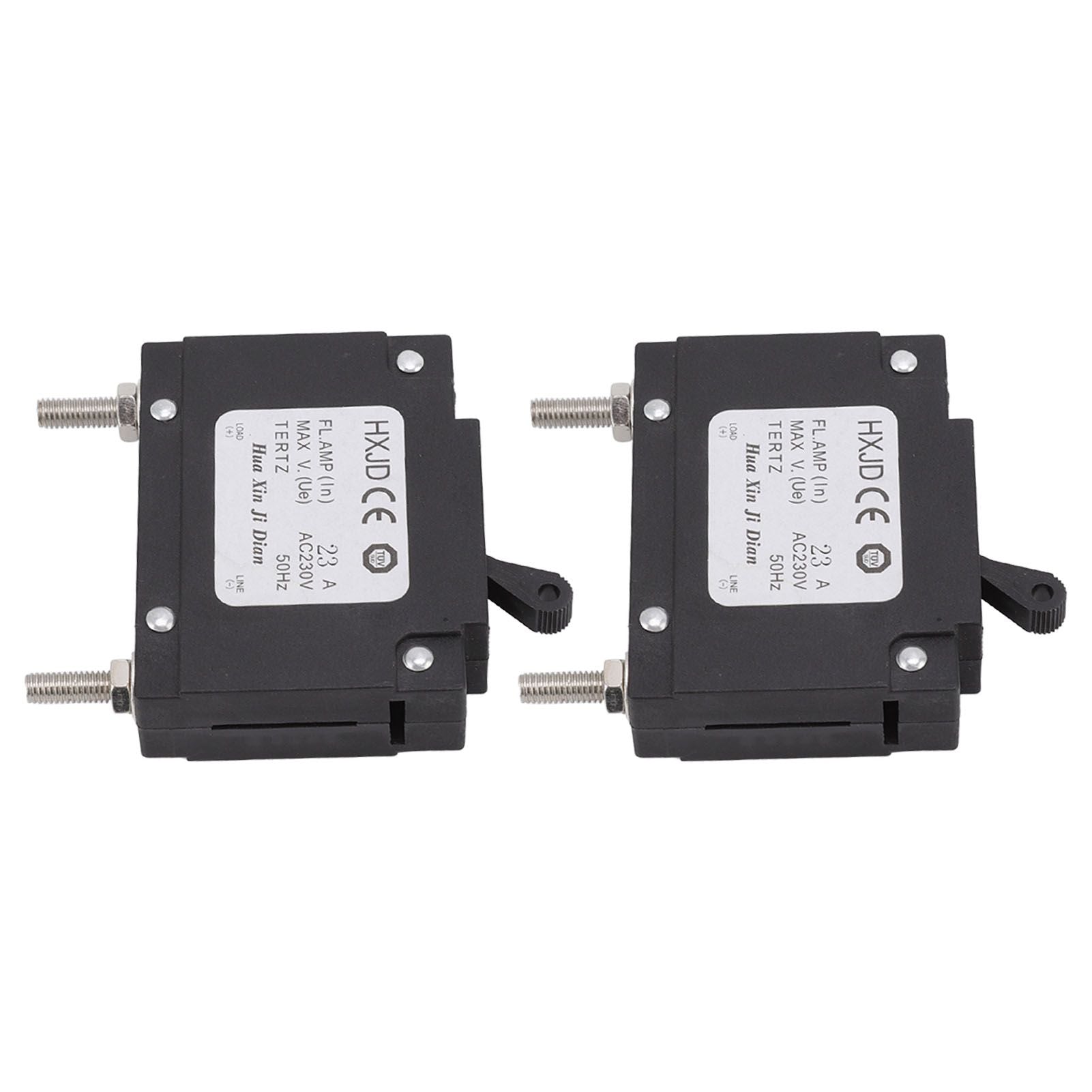 2pcs 23A Circuit Breaker Safety Professional Petrol Generators Circuit Breaker with Switch for Petrol Generators 230V