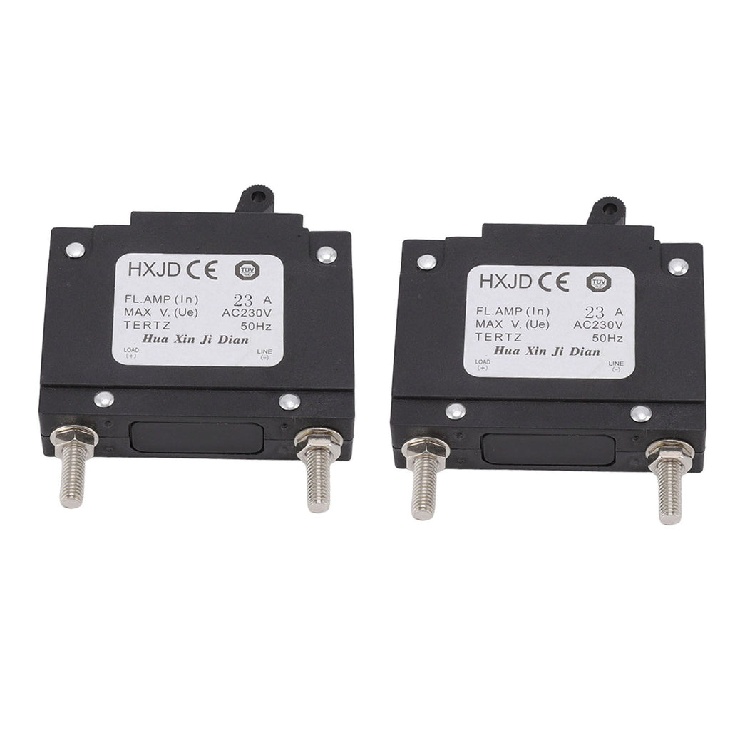 2pcs 23A Circuit Breaker Safety Professional Petrol Generators Circuit Breaker with Switch for Petrol Generators 230V