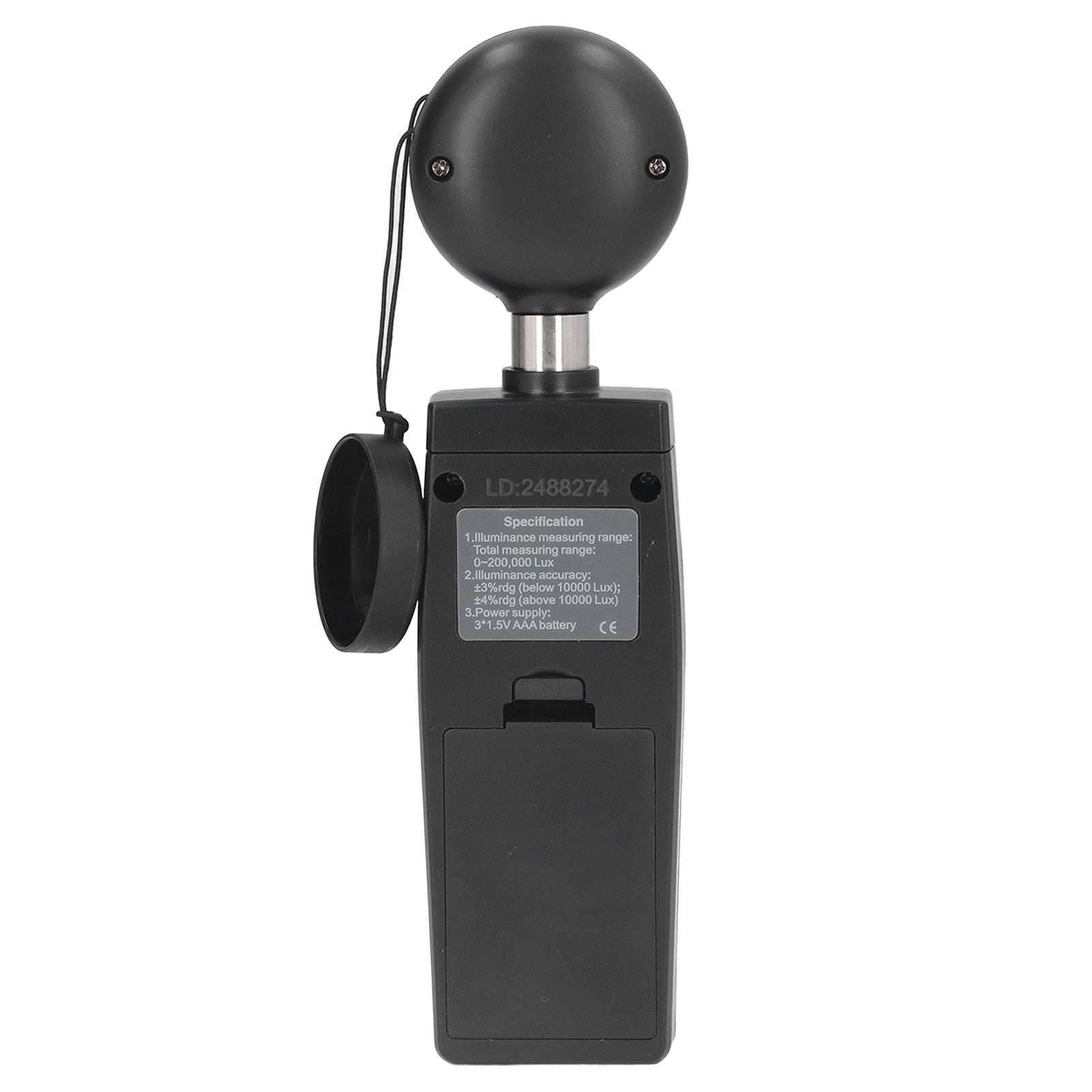RZ851 Handheld Digital Illuminance Meter Mini Portable Light Meter for Lamps Animal Husbandry Mining Industries