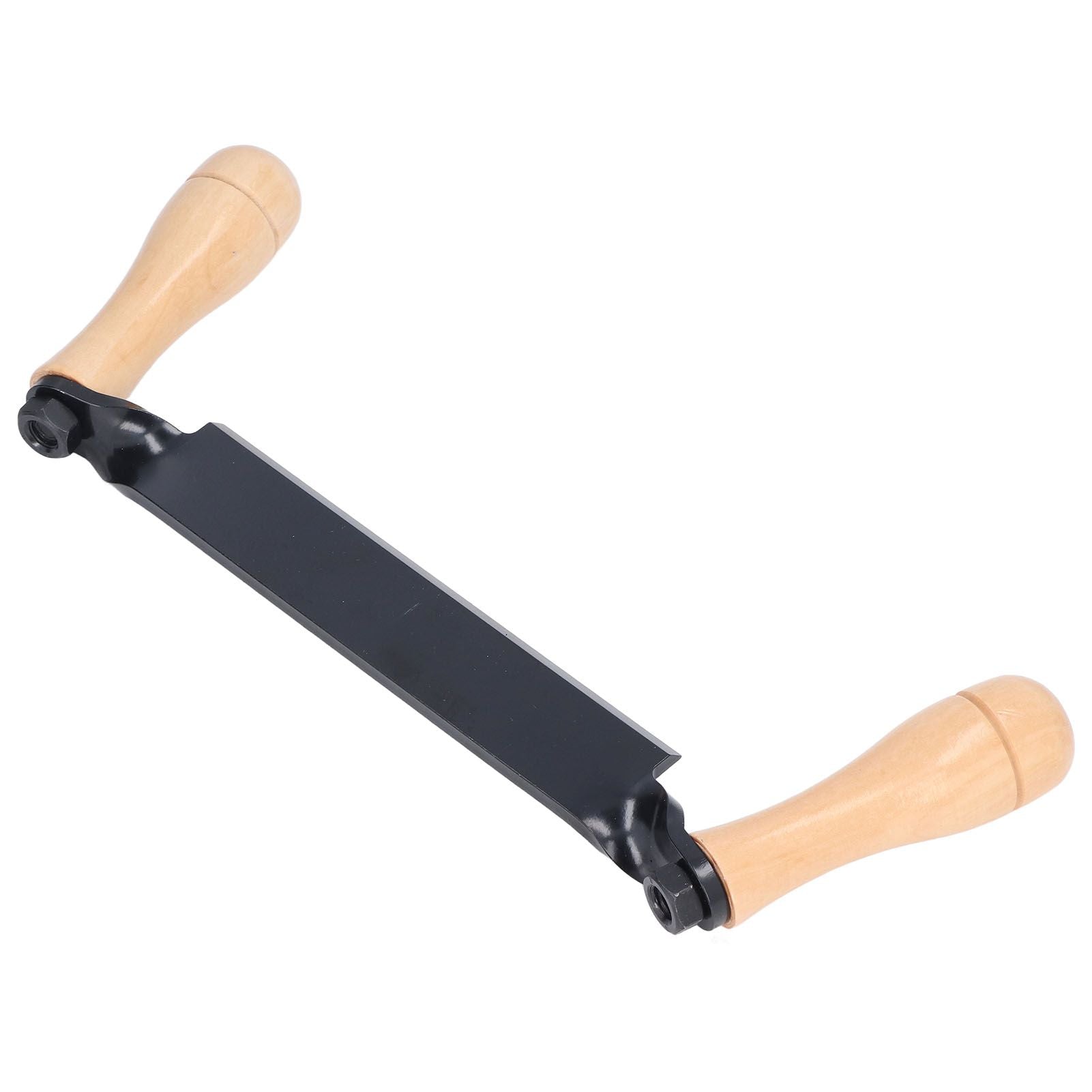 Straight Draw Knife Tungsten Steel Wooden Handle Straight Type Safe Durable Draw Shave Tool for Log Wood Fence Post 10in