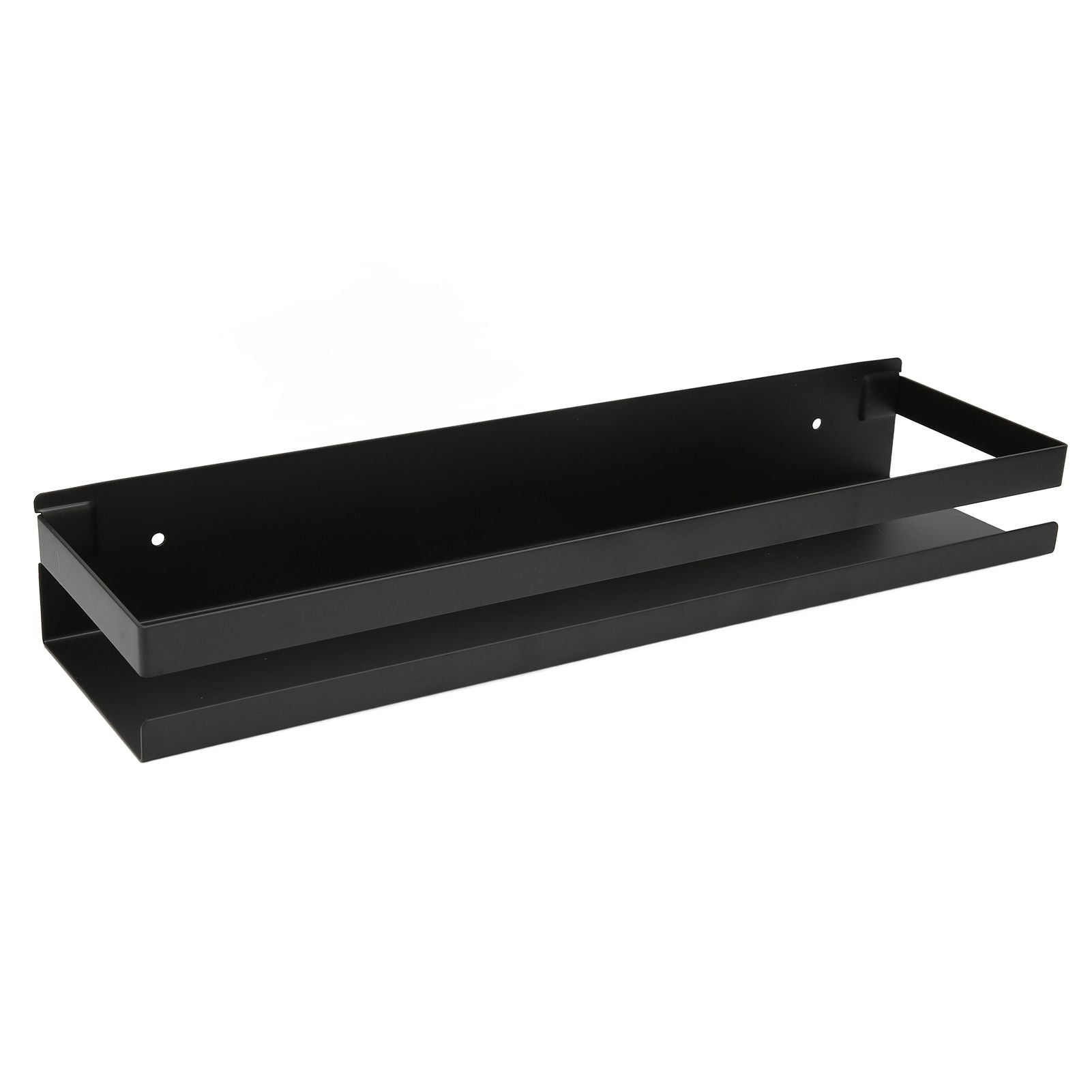 Bathroom Rack Black Large Storage Space Waterproof Strong Bearing Capacity Hotel Shelf Set 40x10x6cm