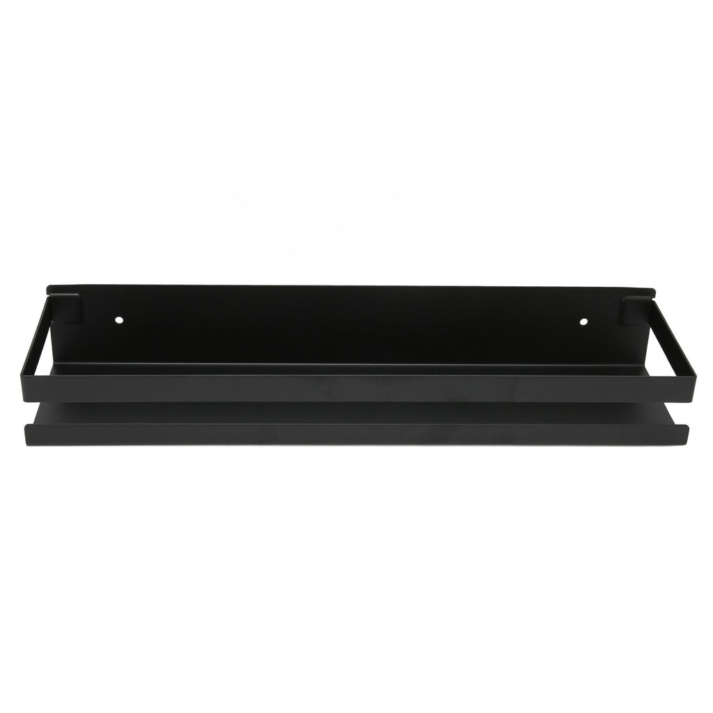 Bathroom Rack Black Large Storage Space Waterproof Strong Bearing Capacity Hotel Shelf Set 40x10x6cm