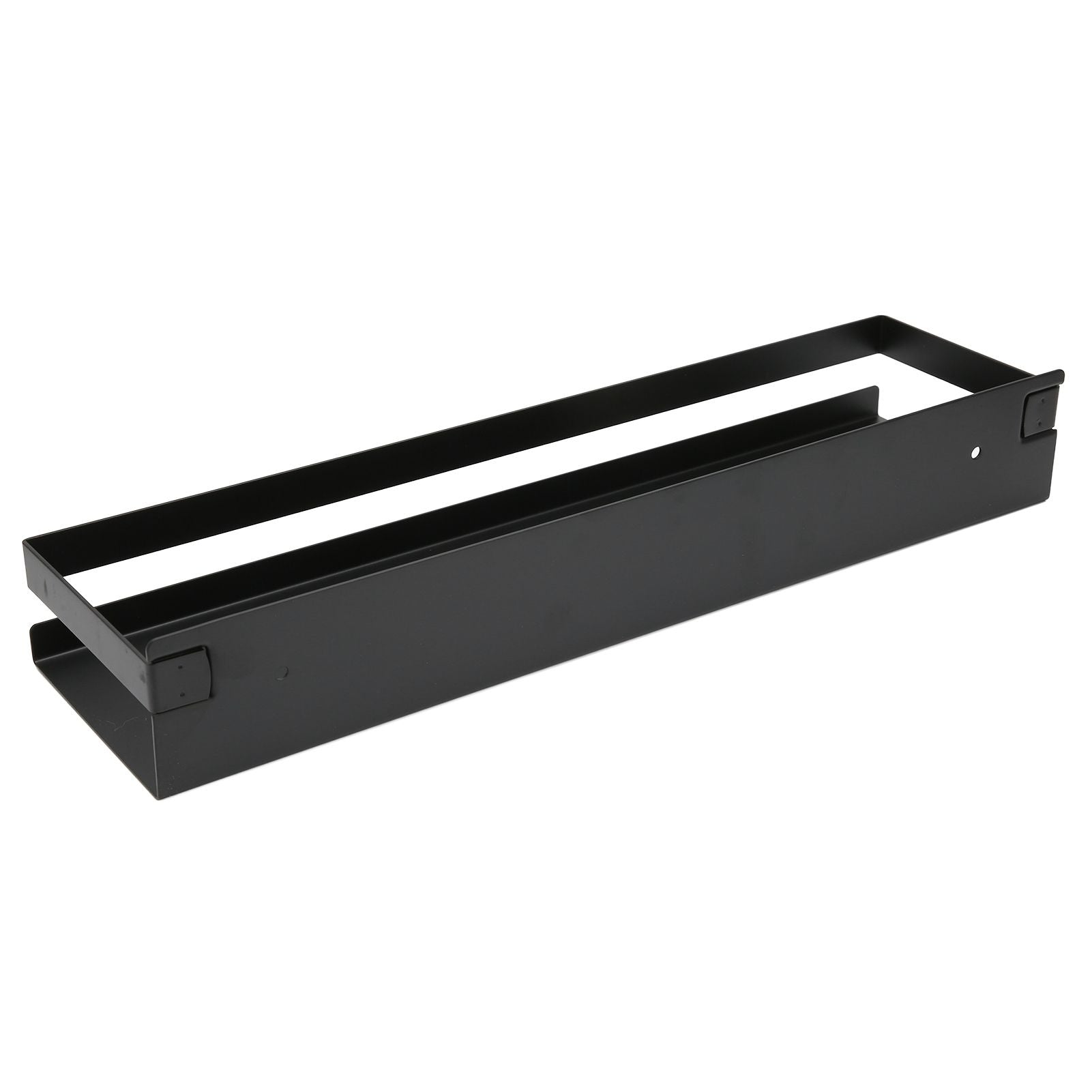 Bathroom Rack Black Large Storage Space Waterproof Strong Bearing Capacity Hotel Shelf Set 40x10x6cm