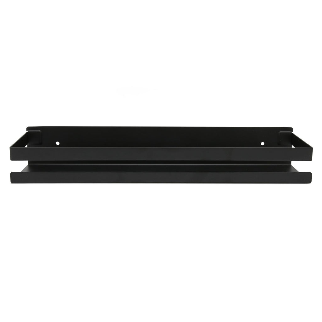 Bathroom Rack Black Large Storage Space Waterproof Strong Bearing Capacity Hotel Shelf Set 40x10x6cm