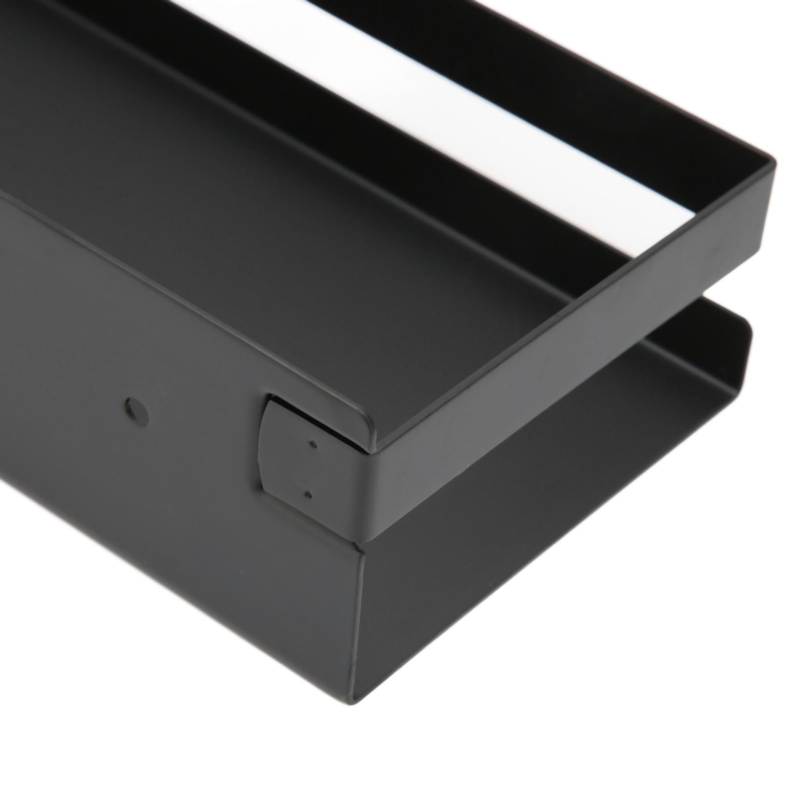 Bathroom Rack Black Large Storage Space Waterproof Strong Bearing Capacity Hotel Shelf Set 40x10x6cm