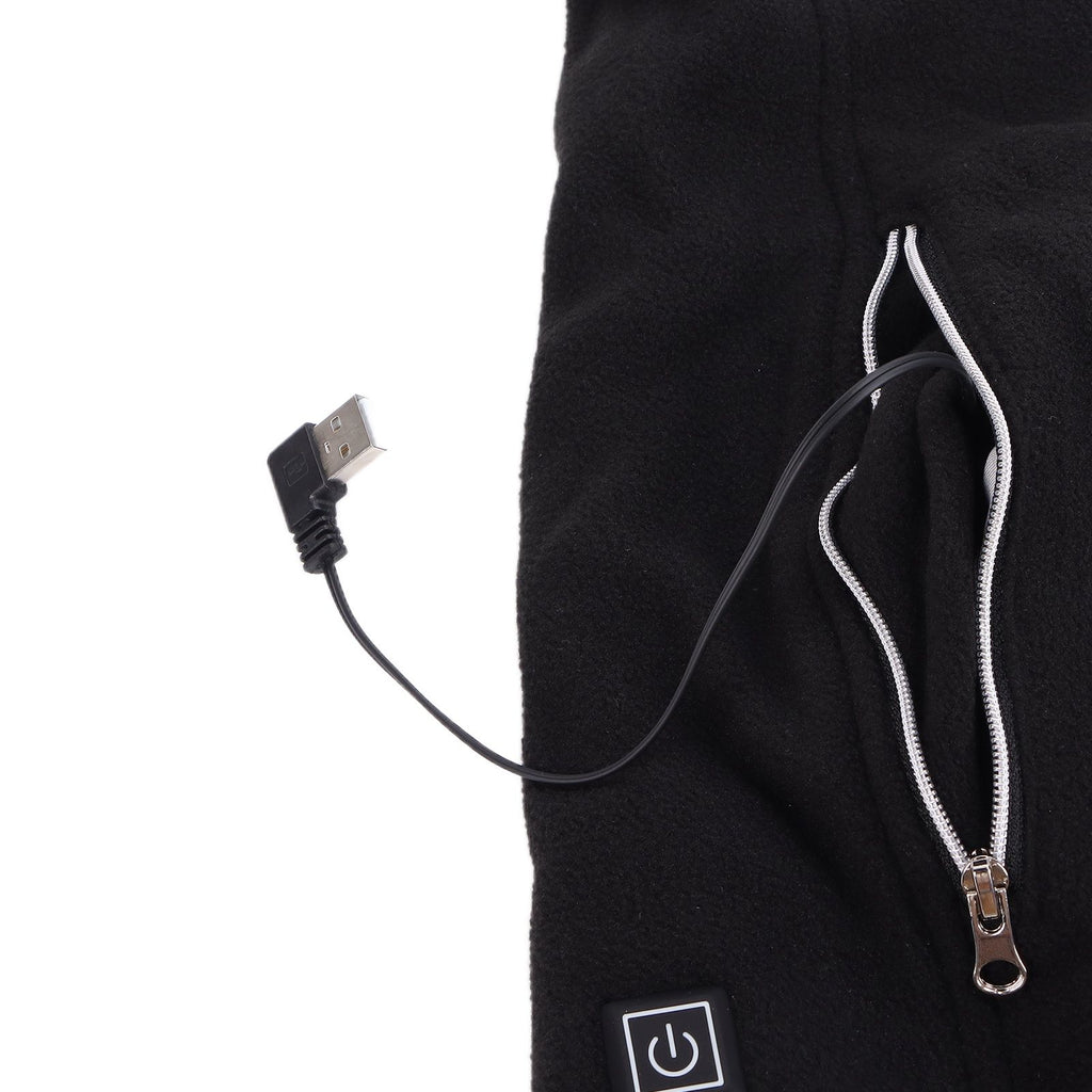Electric Heating Vest Temperature Adjustable Washable USB Power Supply Heated Waistcoat for Outdoor Hiking CampingL