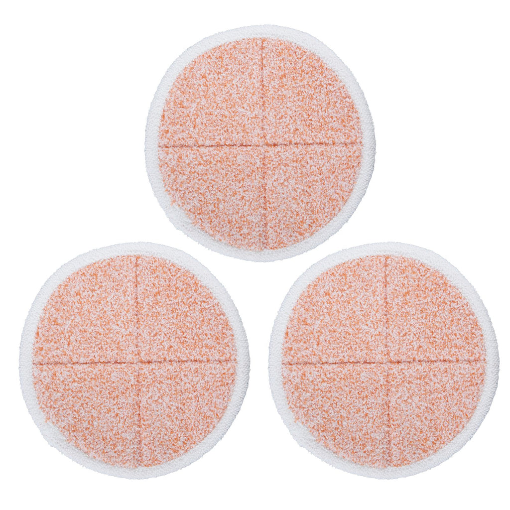3PCS Mop Cloth Reusable Microfiber Mop Pad Mop Head Accessories for Bissell 2124/2039/2037/2039AOrange