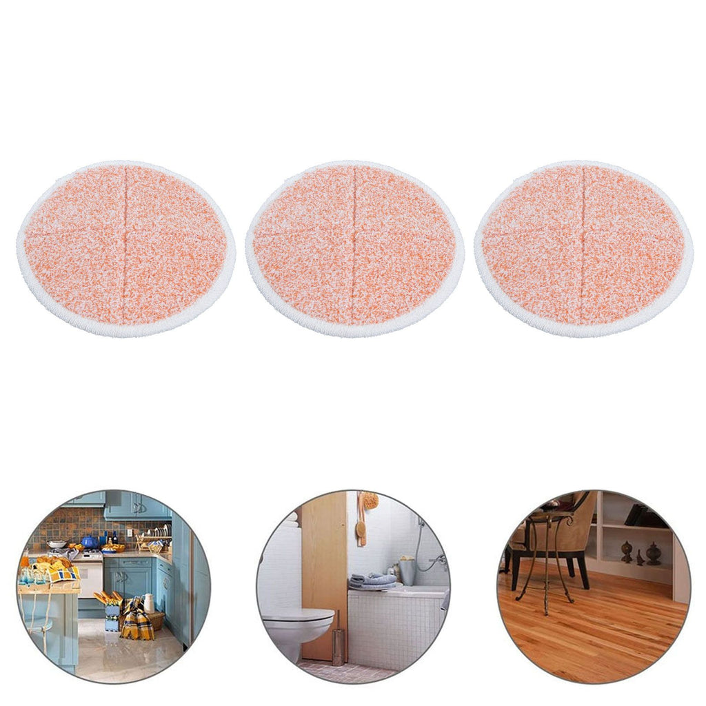 3PCS Mop Cloth Reusable Microfiber Mop Pad Mop Head Accessories for Bissell 2124/2039/2037/2039AOrange