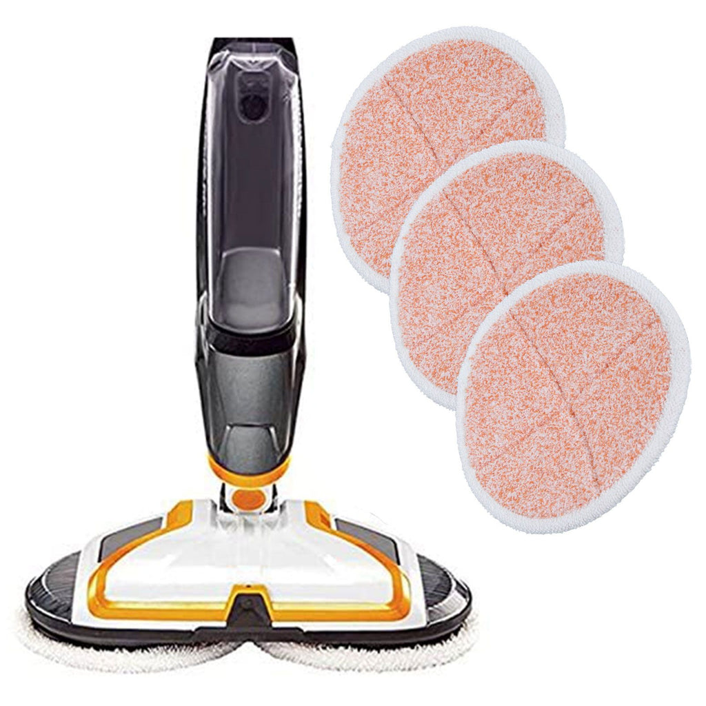 3PCS Mop Cloth Reusable Microfiber Mop Pad Mop Head Accessories for Bissell 2124/2039/2037/2039AOrange
