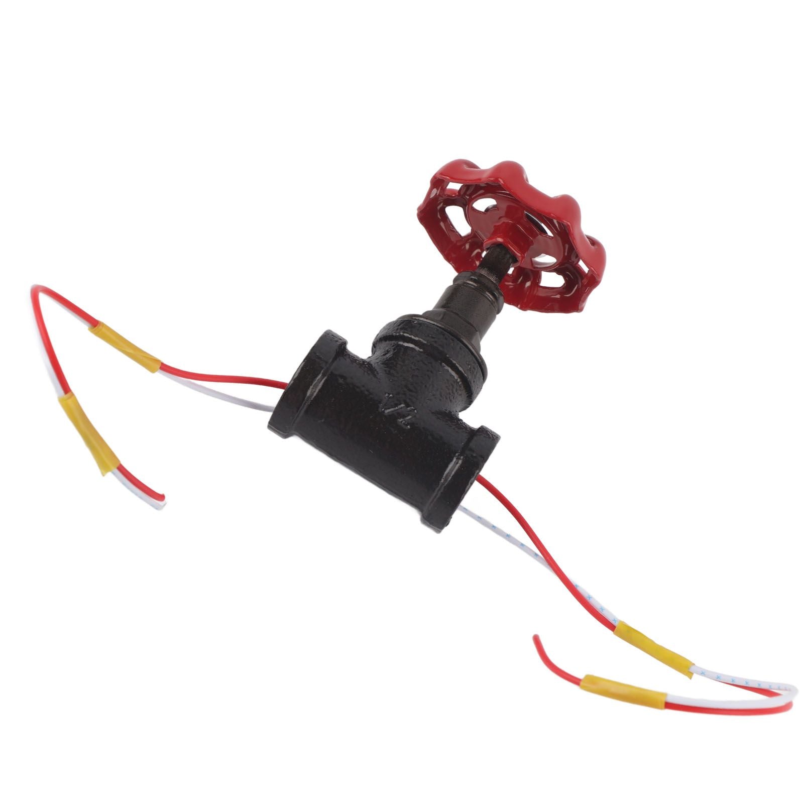 G1/2 Steampunk Style Tee Valve Light Switch with Wires for Industrial Robot Table Lamp Fixture 12V 120V
