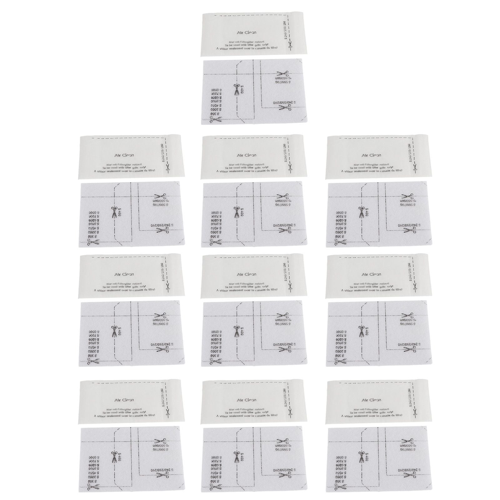 10x Filter Screen Kit for Miele FJM GN Series Vacuum Cleaner White