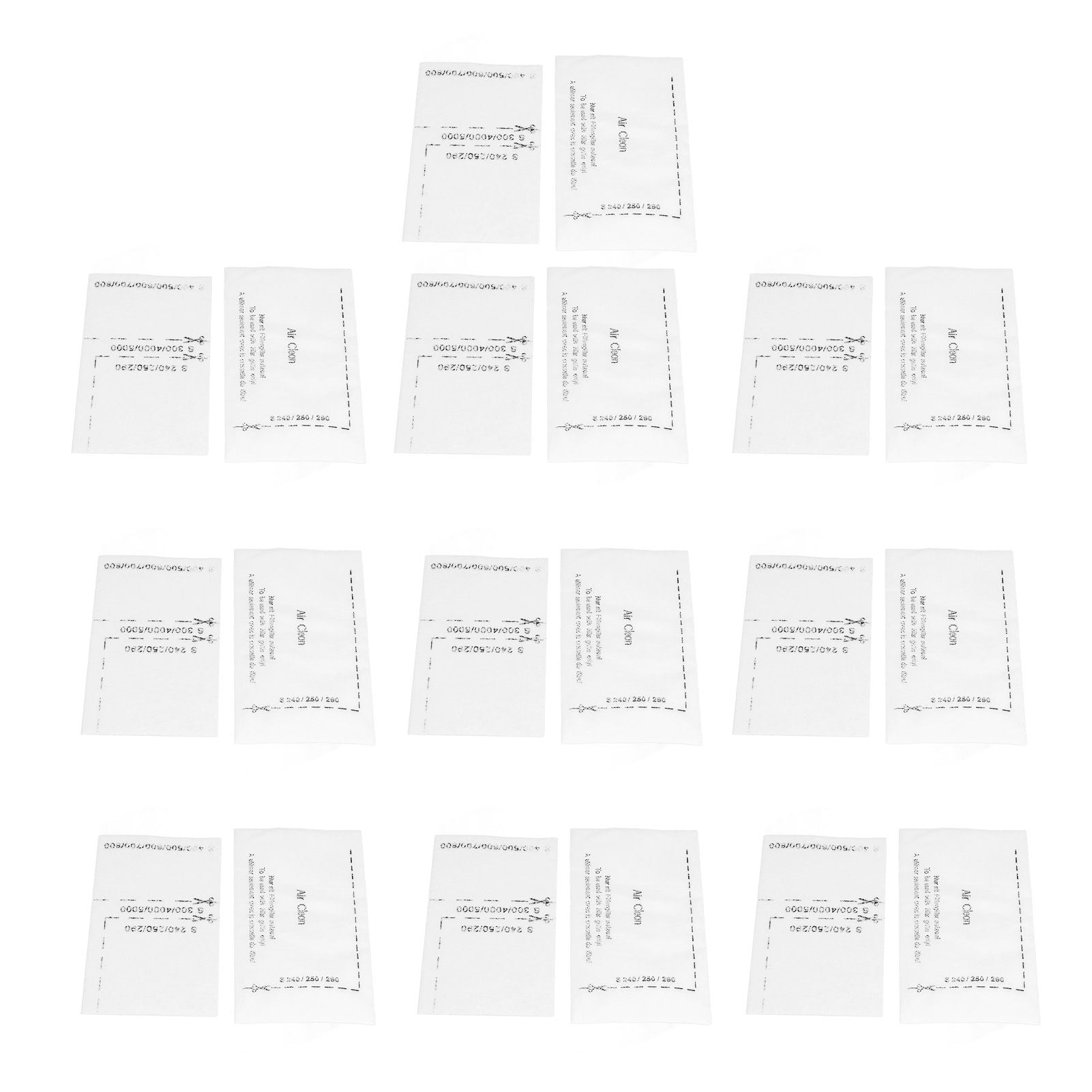 10x Filter Screen Kit for Miele FJM GN Series Vacuum Cleaner White