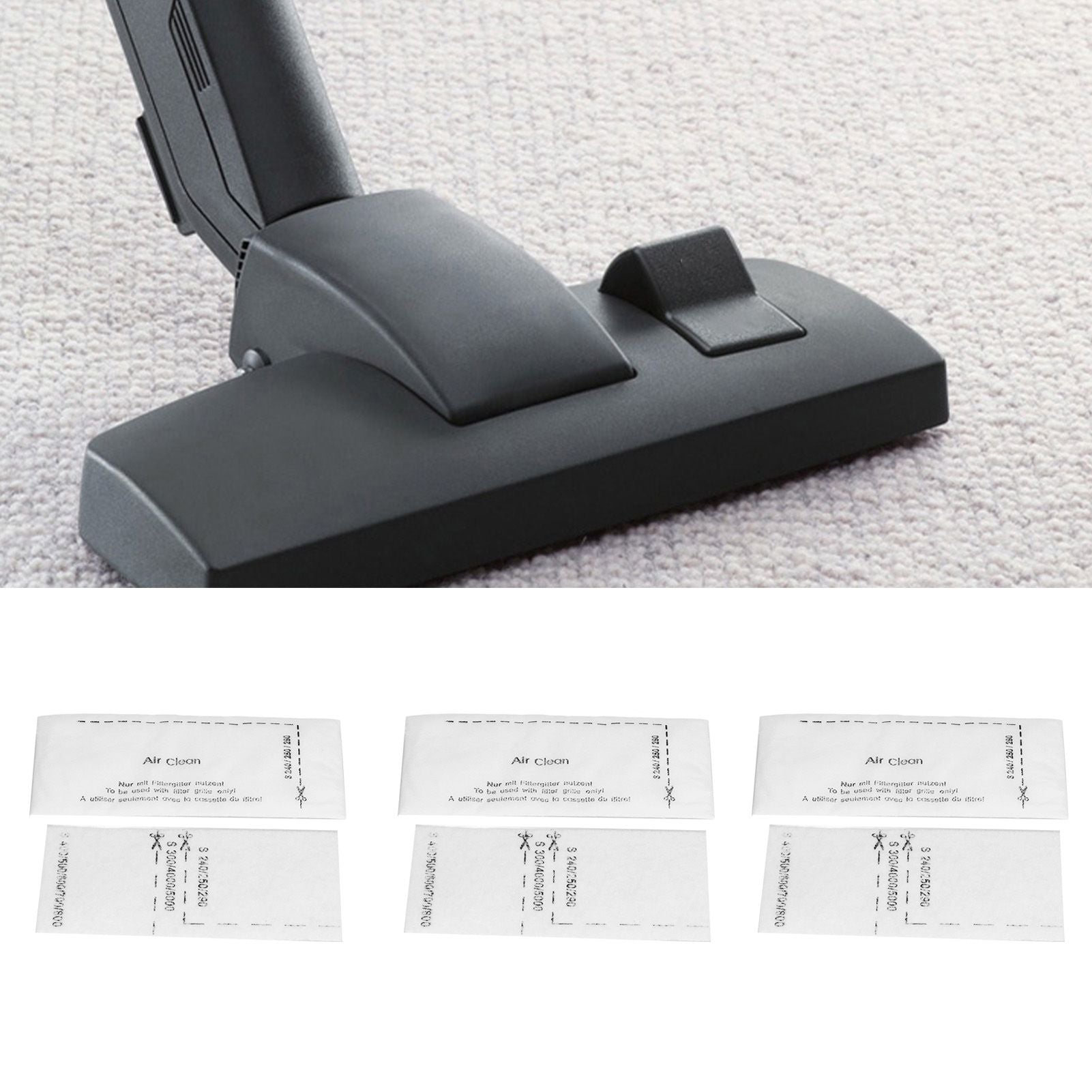 10x Filter Screen Kit for Miele FJM GN Series Vacuum Cleaner White