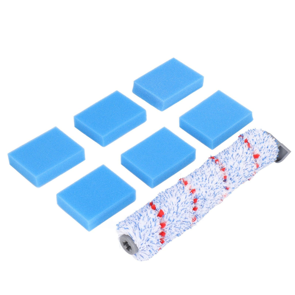 Brush Roller Filter Sponges Set for HF10E‑01 Vacuum Cleaner Part Accessories Replacement