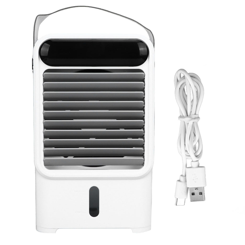Fan Humidifier 500ml USB Powered 6W 2A 5V Air Cooler Three Levels Adjustable Pull Out Design Windowless Air Conditioner