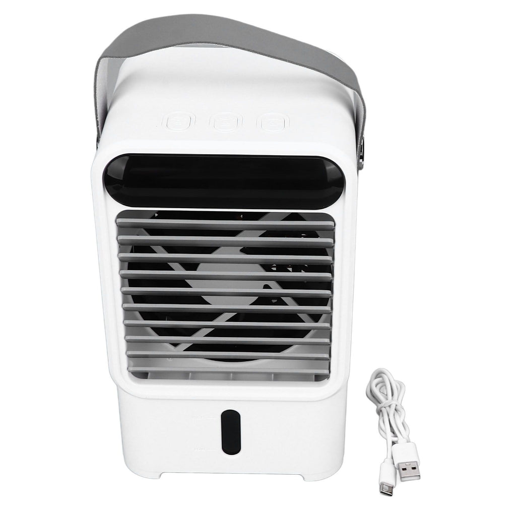 Fan Humidifier 500ml USB Powered 6W 2A 5V Air Cooler Three Levels Adjustable Pull Out Design Windowless Air Conditioner
