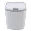 Smart Trash Can 16L Infrared Induction Button Control Manual Mute Household Automatic Trash Can with Night Light White