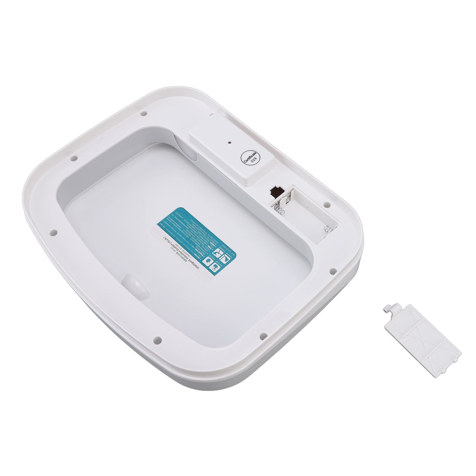 Smart Trash Can 16L Infrared Induction Button Control Manual Mute Household Automatic Trash Can with Night Light White
