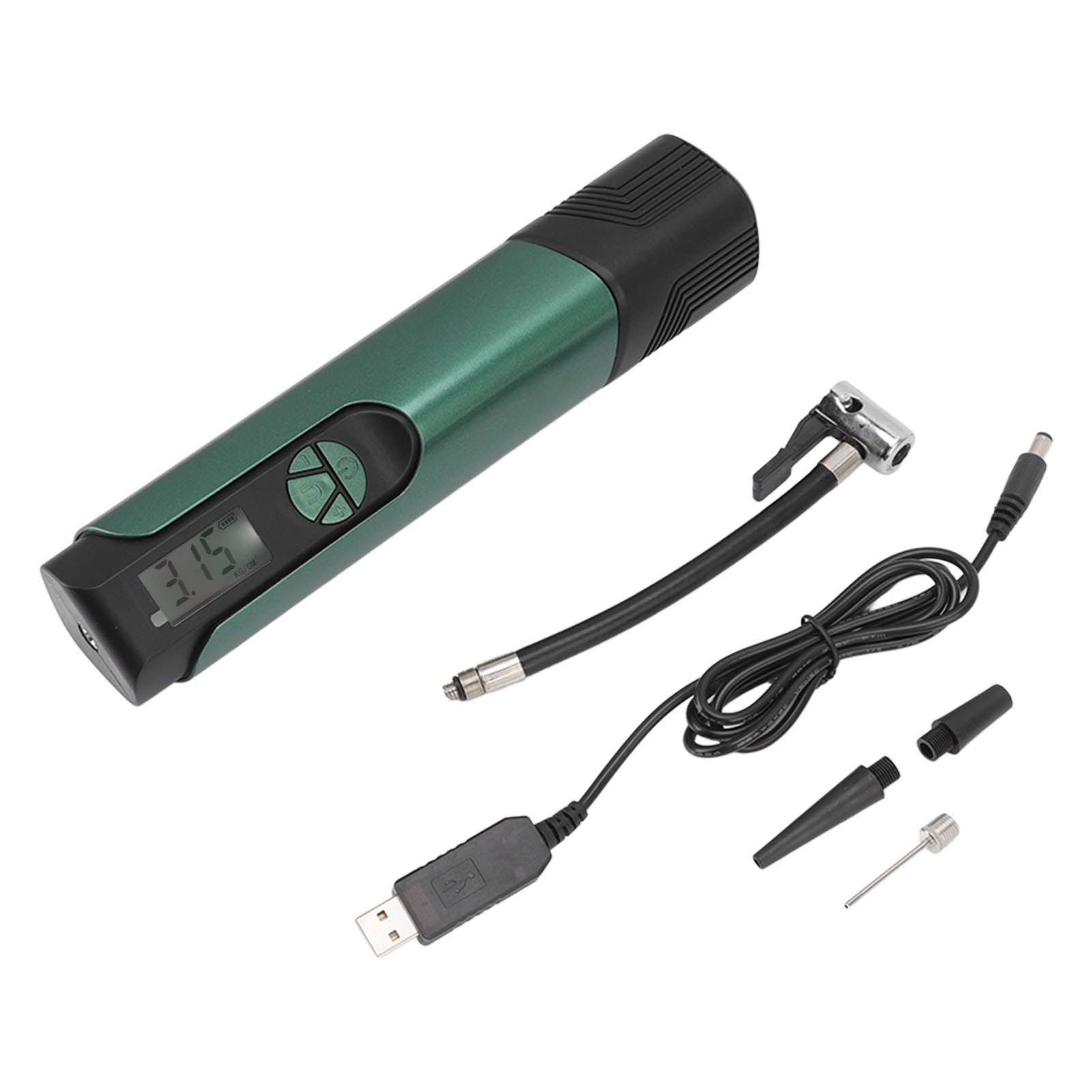 Electric Digital Tire Inflator Four Preset Inflation Modes USB Charging Tire Pump with LED Light for Cars Motorcycles