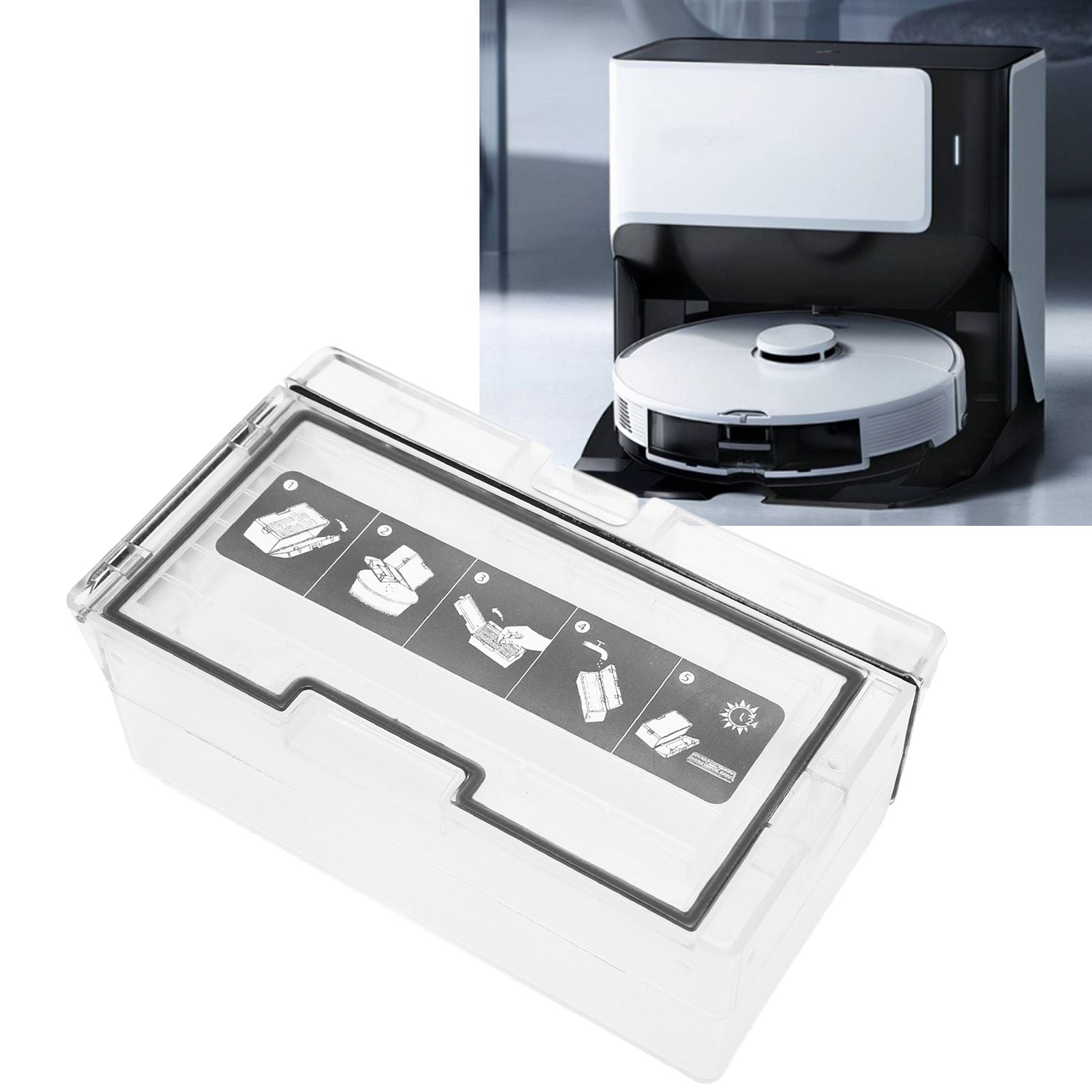 Dust Collection Box for Xiaomi Roborock S7 T7S T7S PLUS G10 Floor Sweeping Robot Trash Collection Box Accessories