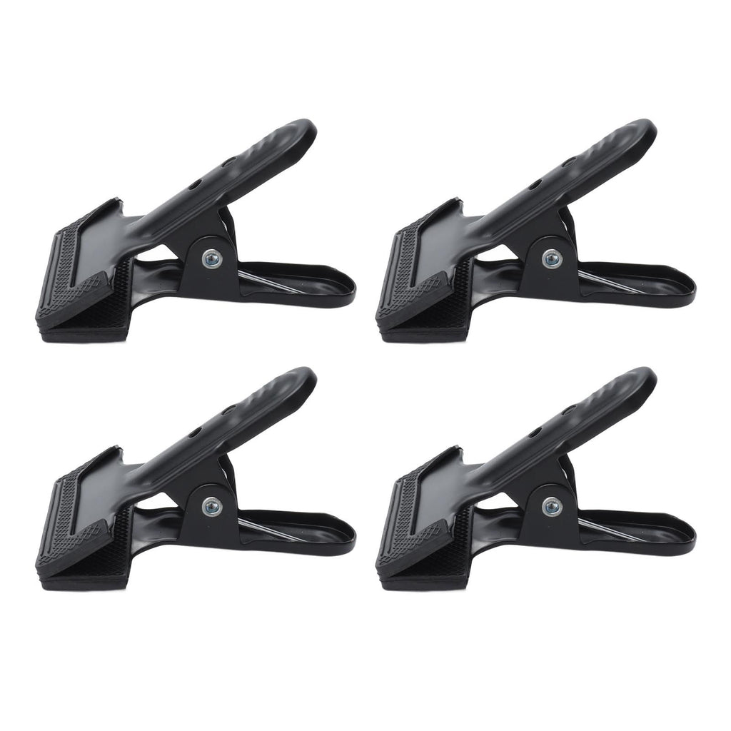 4pcs Woodworking A Clip Heavy Duty Anti Slip Metal Wide Mouth Spring Clamps for Photography Backdrops