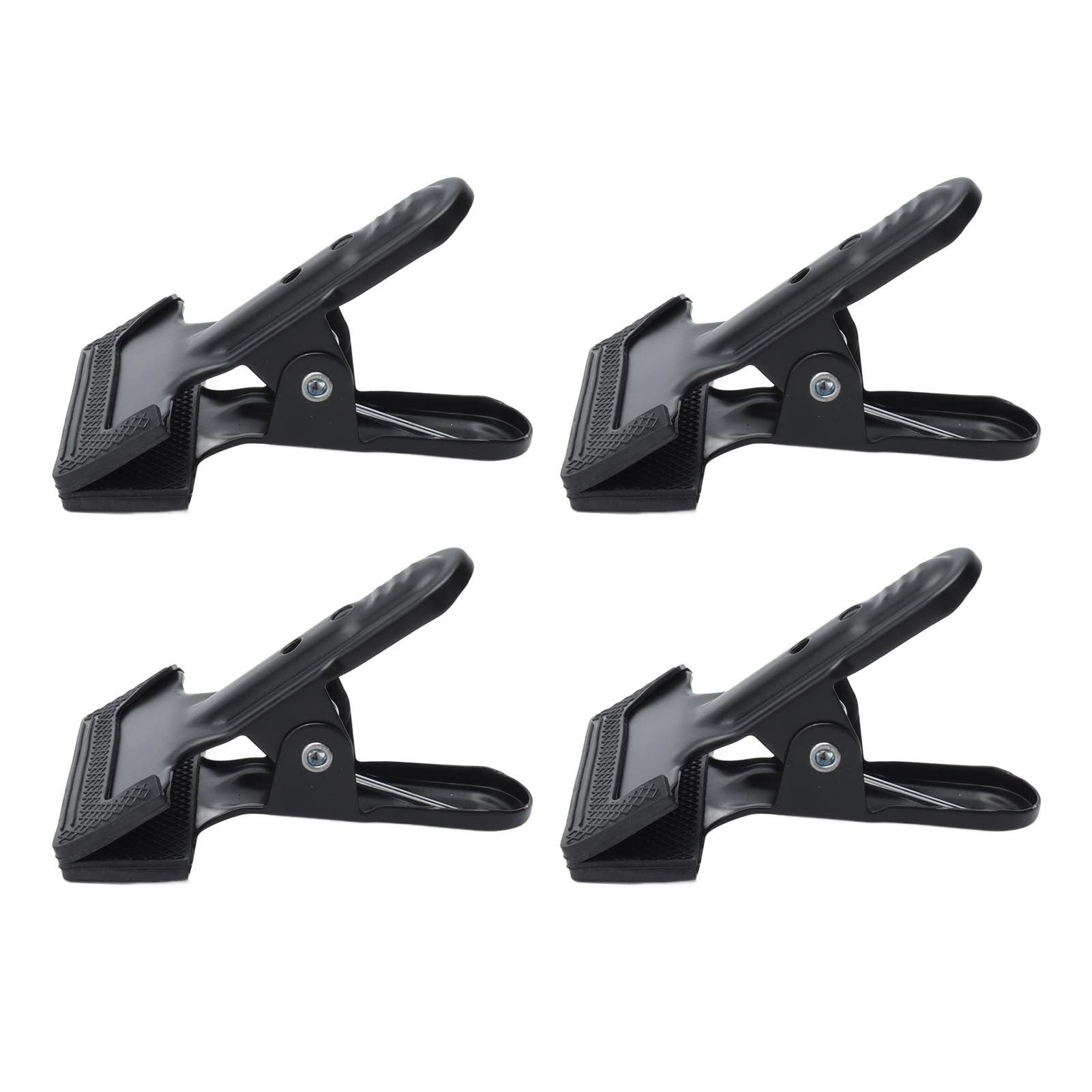 4pcs Woodworking A Clip Heavy Duty Anti Slip Metal Wide Mouth Spring Clamps for Photography Backdrops