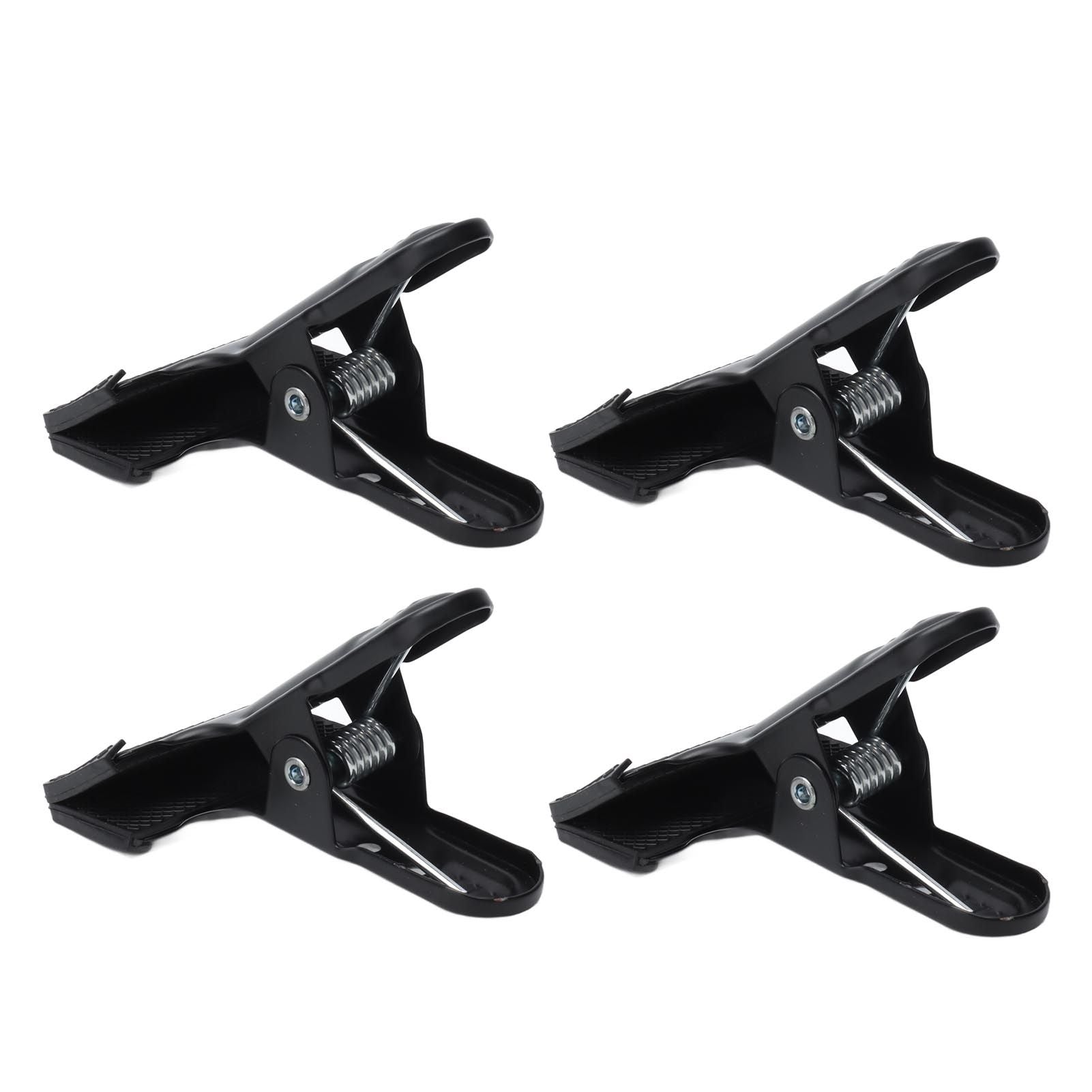 4pcs Woodworking A Clip Heavy Duty Anti Slip Metal Wide Mouth Spring Clamps for Photography Backdrops