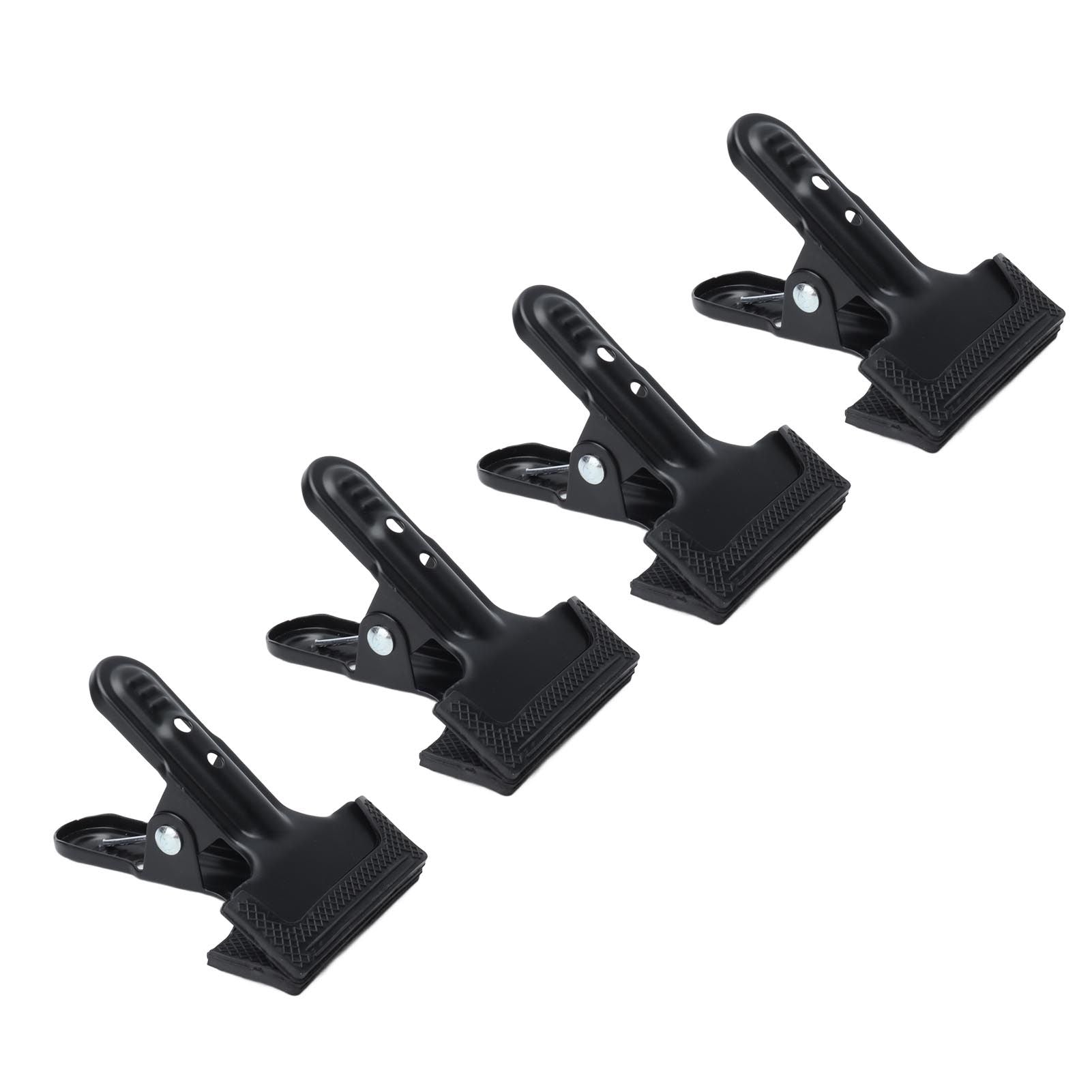 4pcs Woodworking A Clip Heavy Duty Anti Slip Metal Wide Mouth Spring Clamps for Photography Backdrops