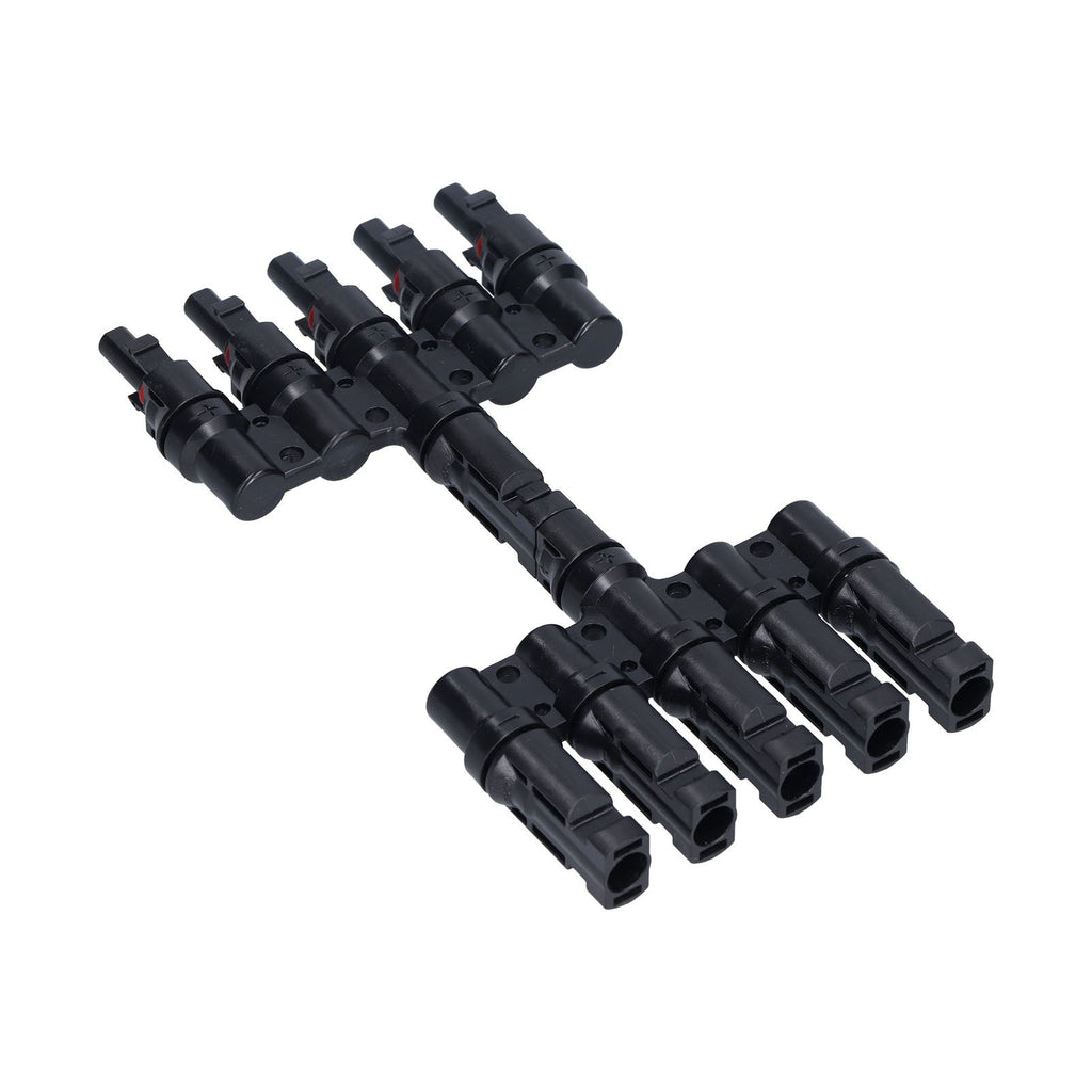 1 to 5 Branch Connector 5 Way Solar Panel Cable Branch Connector IP67 Waterproof Male Female Connector
