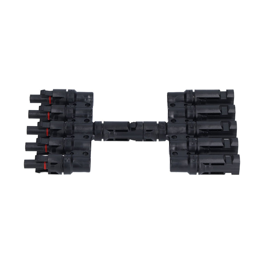 1 to 5 Branch Connector 5 Way Solar Panel Cable Branch Connector IP67 Waterproof Male Female Connector