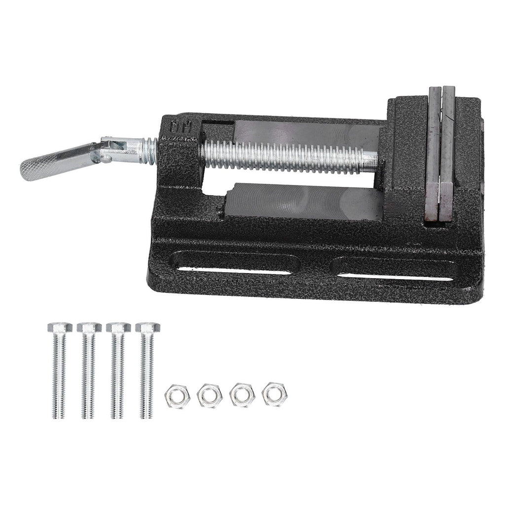 Flat Drill Press Vise American Style Accurate Mini Bench Vise for Home Mechanical Maintenance
