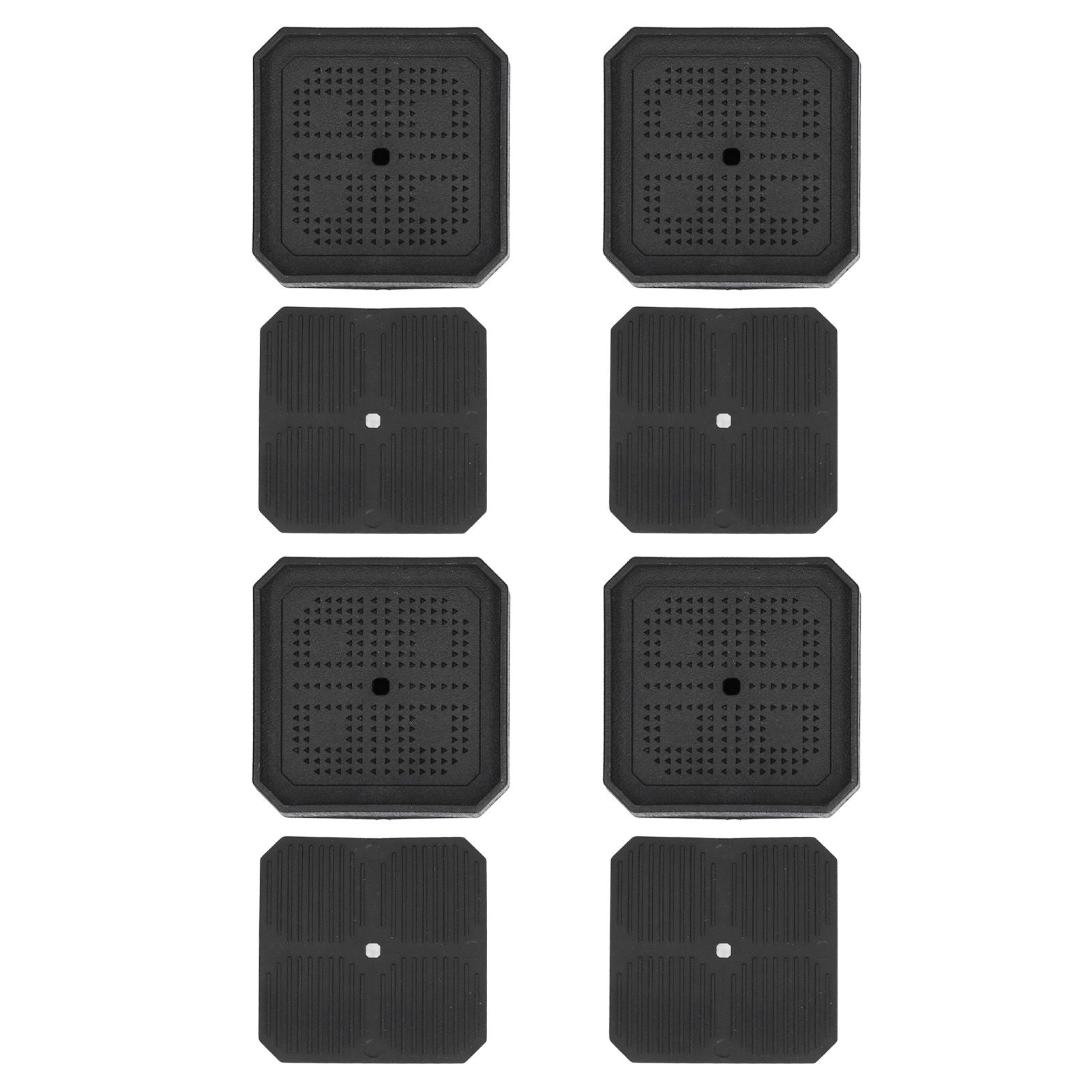 4Set Square Furniture Leg Pad Rubber Non Slip Table Chair Refrigerator Feet Protectors Noise Reduction