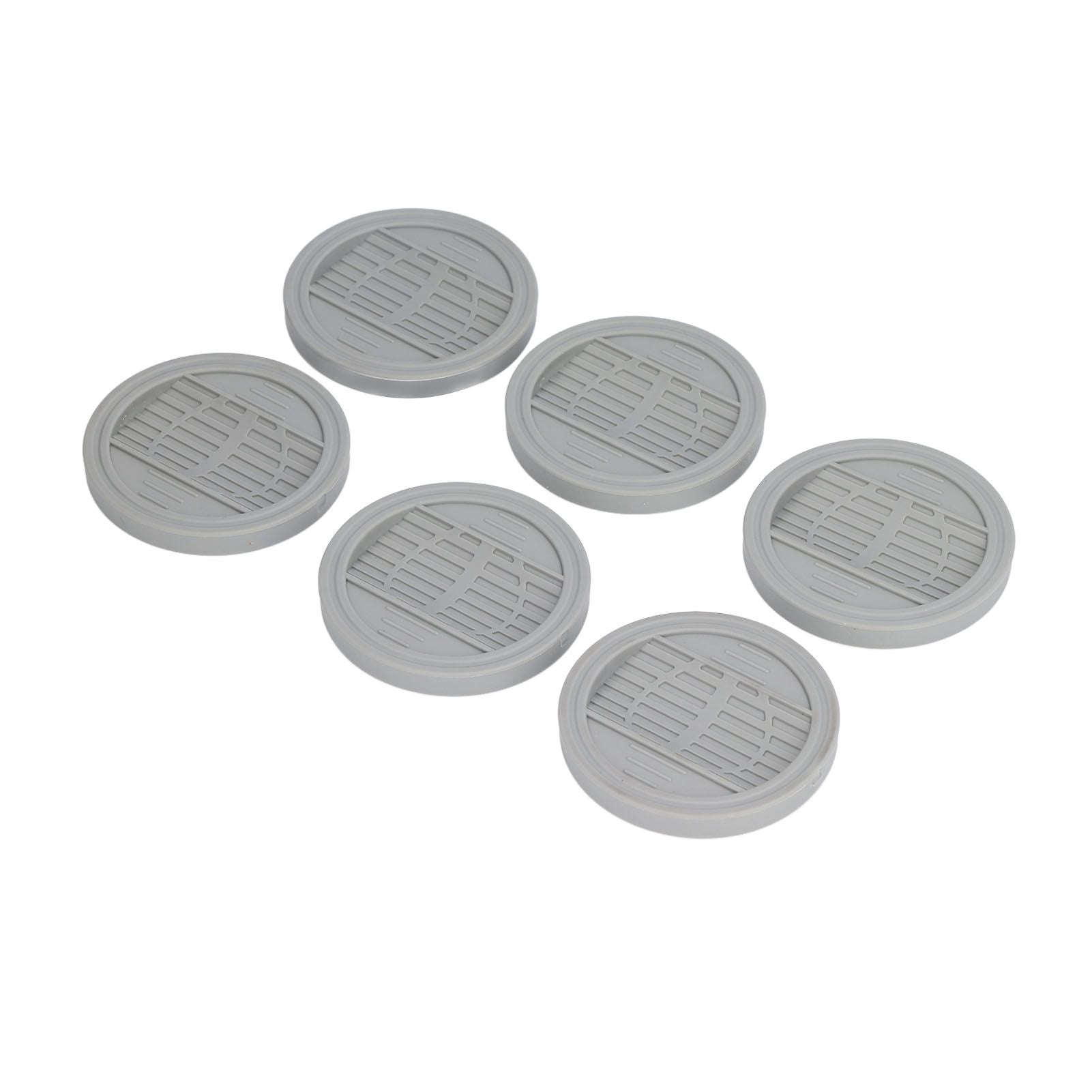 6PCS Rubber Furniture Pads Stoppers Floor Protector for Bed Office Chair Cabinet Sofa Closet Wheels