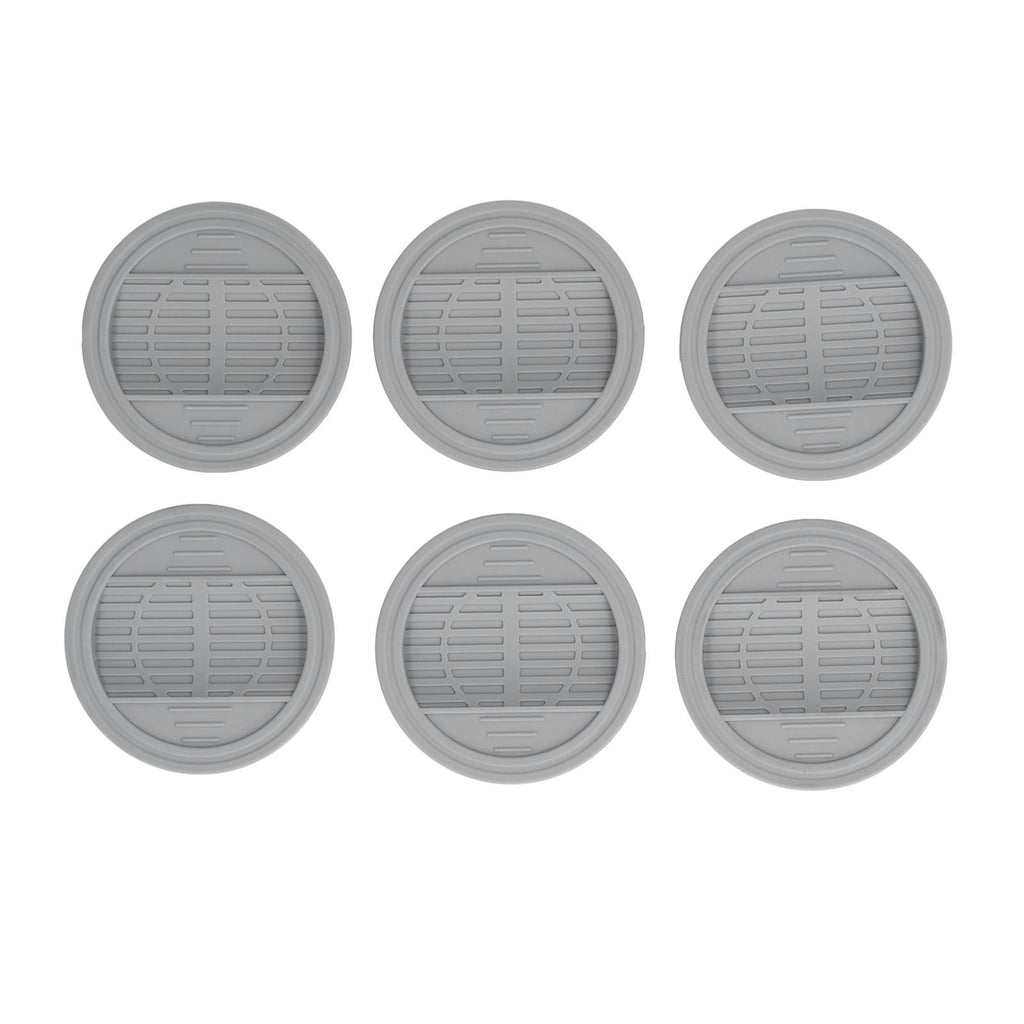 6PCS Rubber Furniture Pads Stoppers Floor Protector for Bed Office Chair Cabinet Sofa Closet Wheels