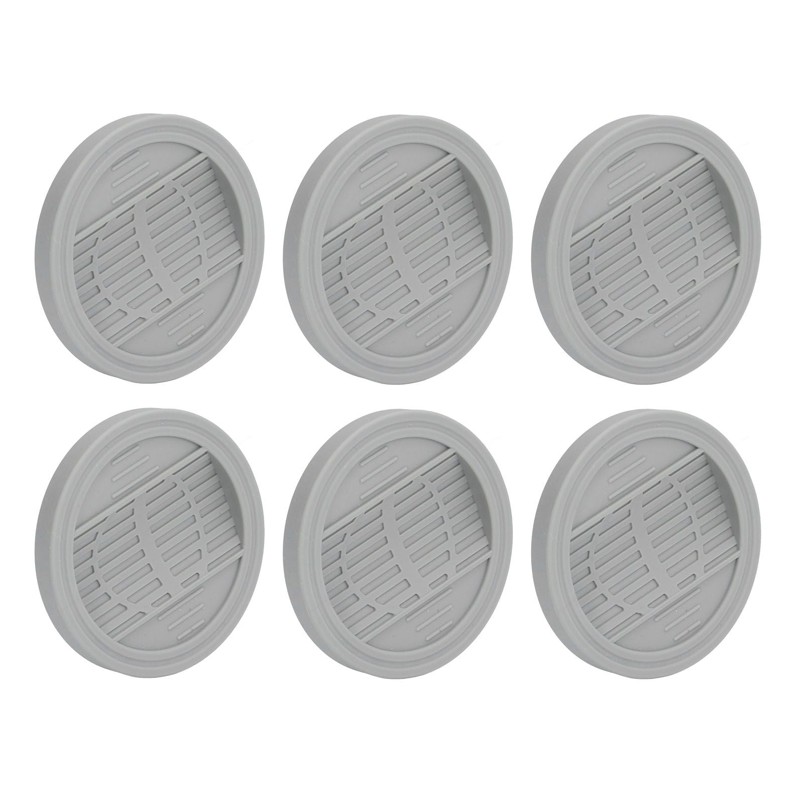 6PCS Rubber Furniture Pads Stoppers Floor Protector for Bed Office Chair Cabinet Sofa Closet Wheels