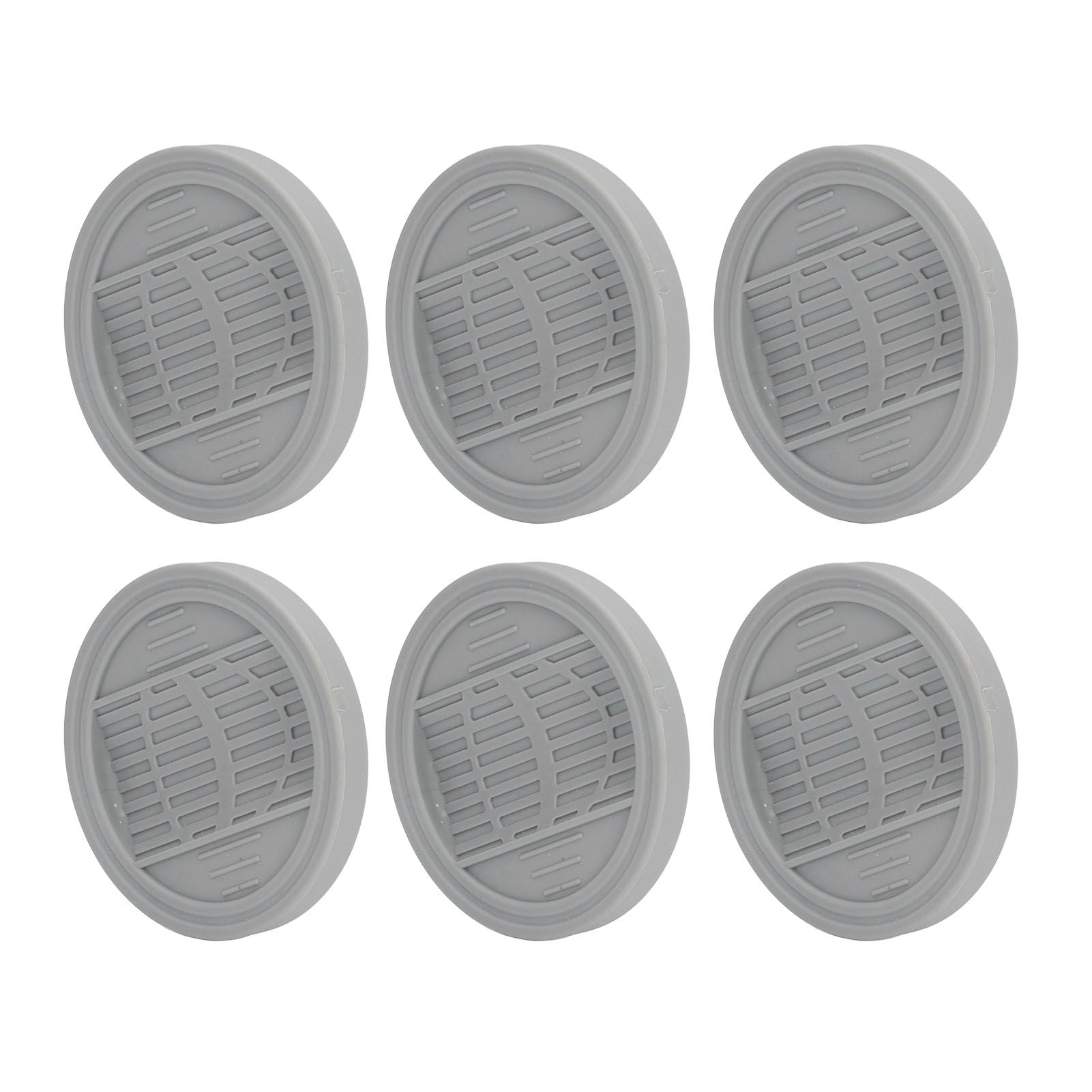 6PCS Rubber Furniture Pads Stoppers Floor Protector for Bed Office Chair Cabinet Sofa Closet Wheels