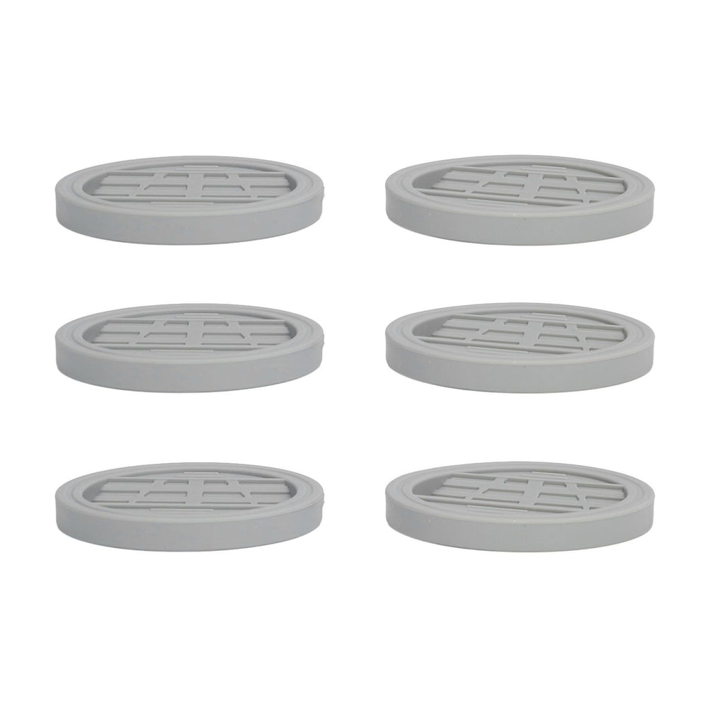 6PCS Rubber Furniture Pads Stoppers Floor Protector for Bed Office Chair Cabinet Sofa Closet Wheels