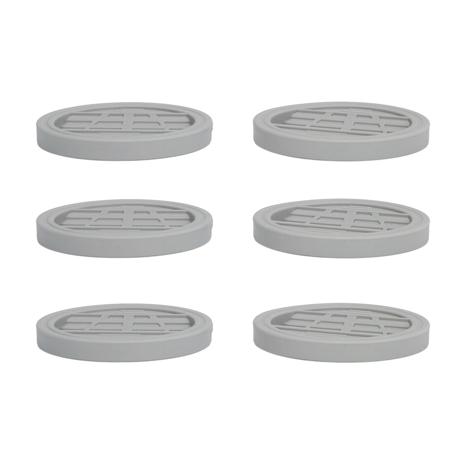 6PCS Rubber Furniture Pads Stoppers Floor Protector for Bed Office Chair Cabinet Sofa Closet Wheels