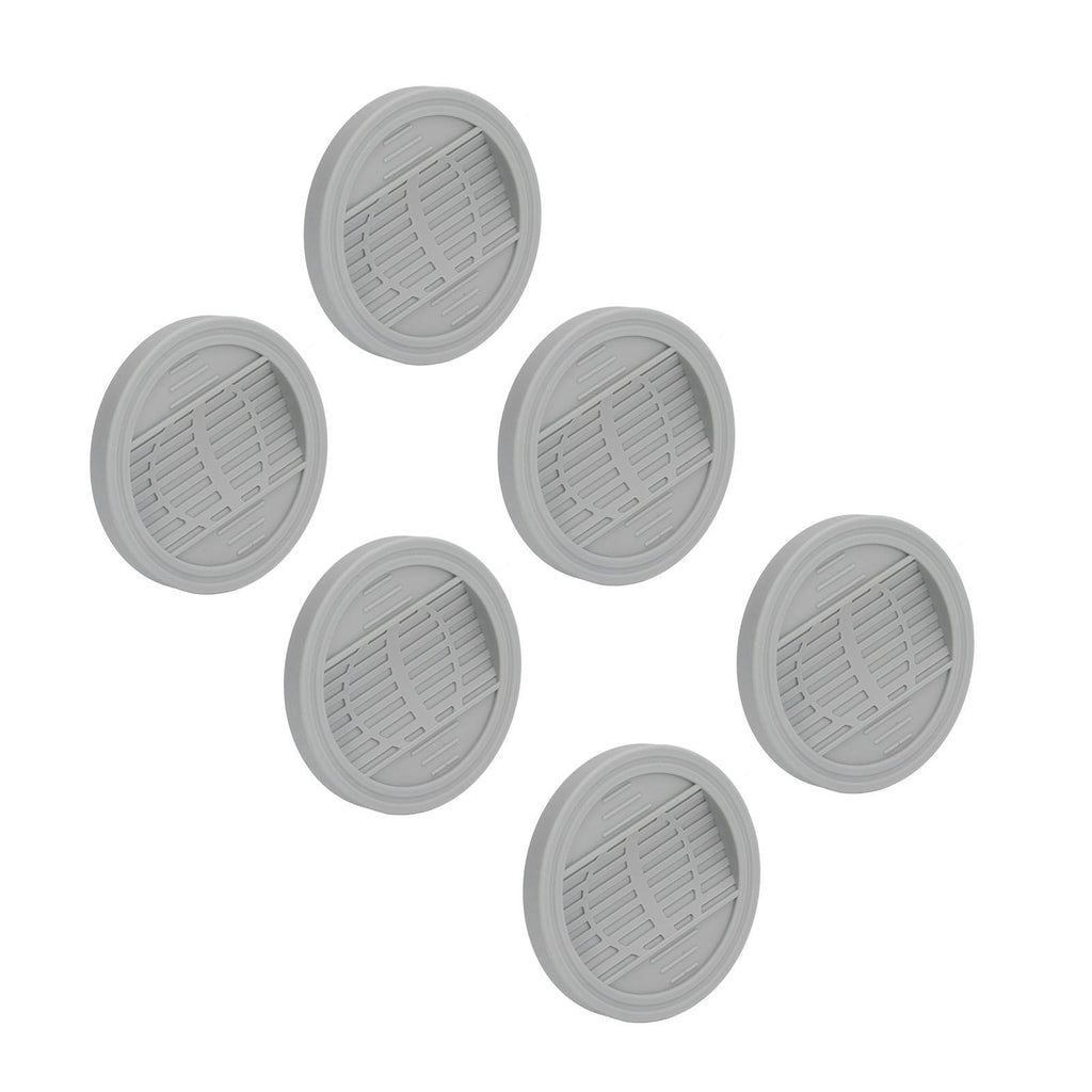 6PCS Rubber Furniture Pads Stoppers Floor Protector for Bed Office Chair Cabinet Sofa Closet Wheels