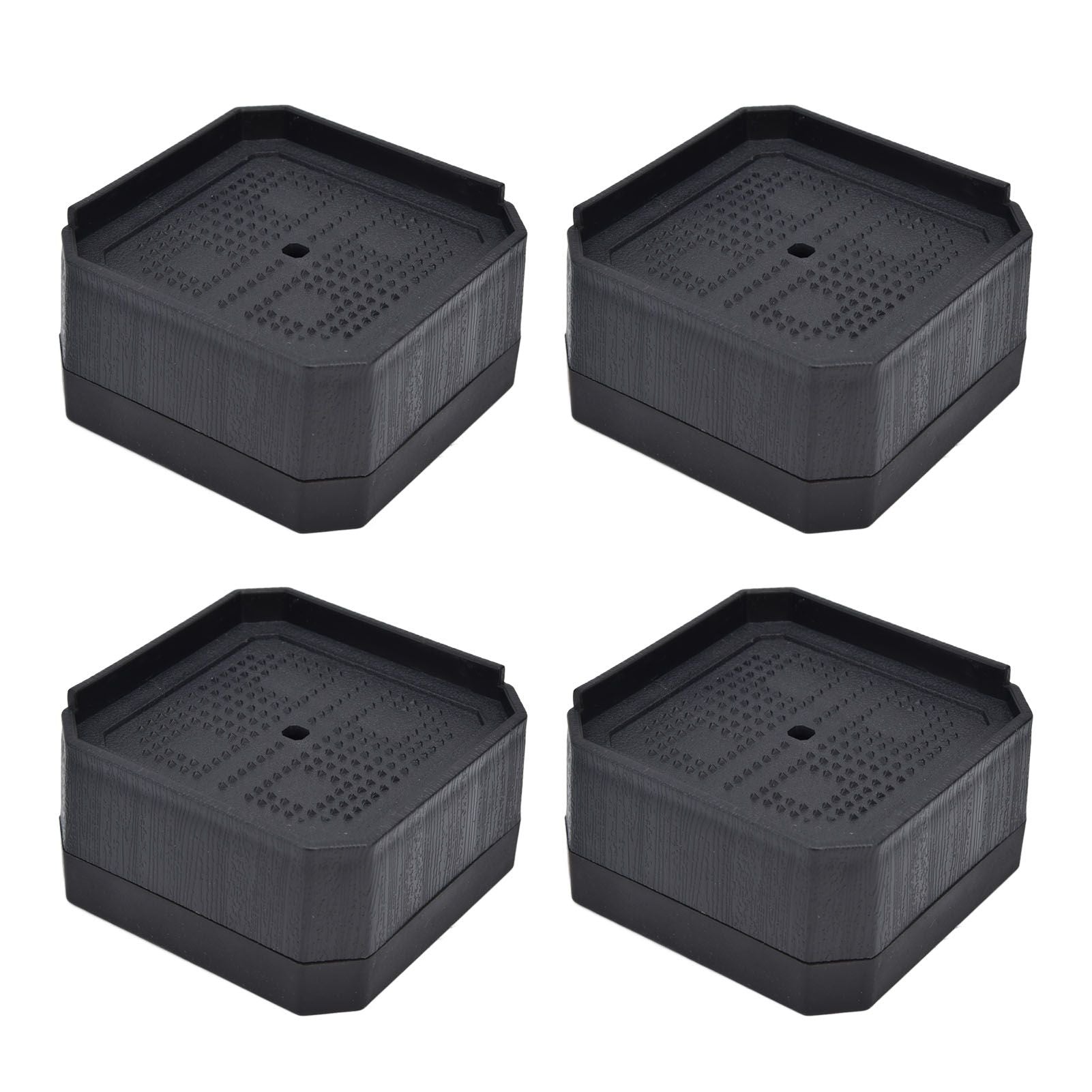 4Set Chair Leg Floor Protectors Square Rubber Non Slip Furniture Leg Pads for Home Bedroom