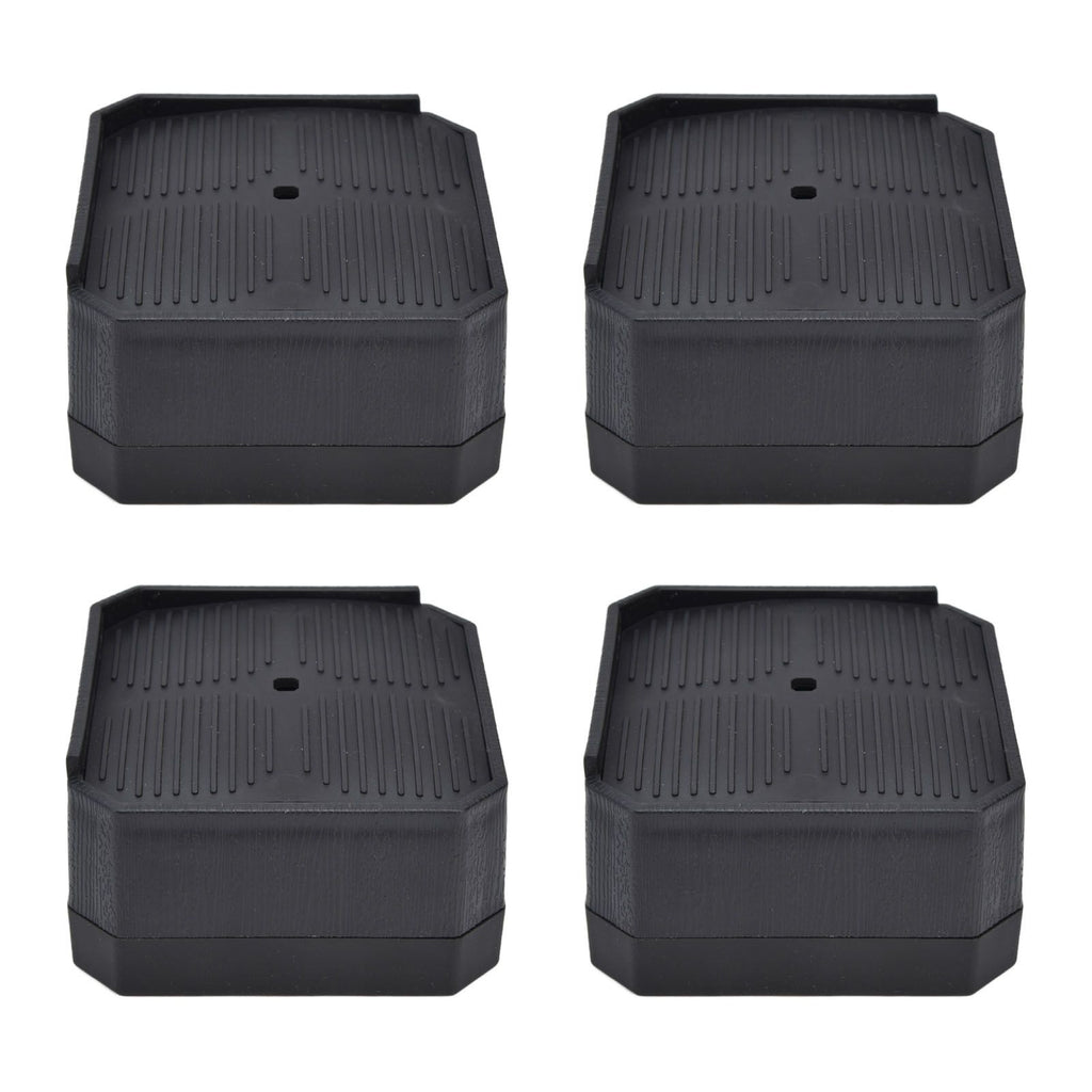 4Set Chair Leg Floor Protectors Square Rubber Non Slip Furniture Leg Pads for Home Bedroom