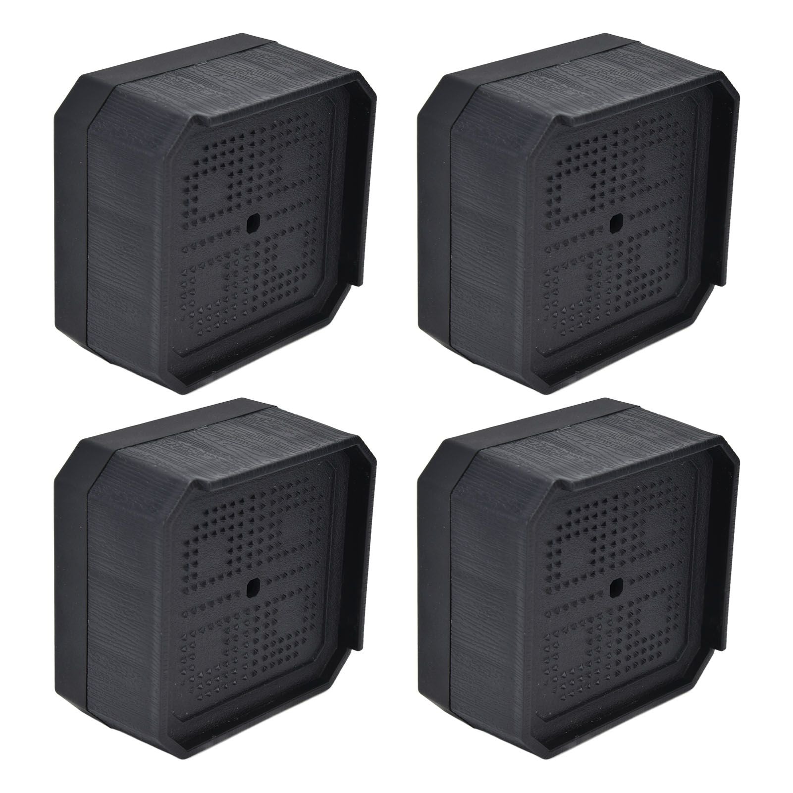 4Set Chair Leg Floor Protectors Square Rubber Non Slip Furniture Leg Pads for Home Bedroom