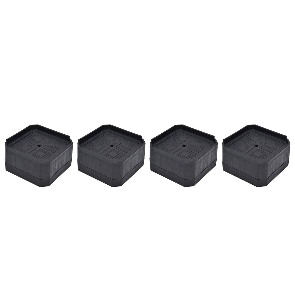 4Set Chair Leg Floor Protectors Square Rubber Non Slip Furniture Leg Pads for Home Bedroom
